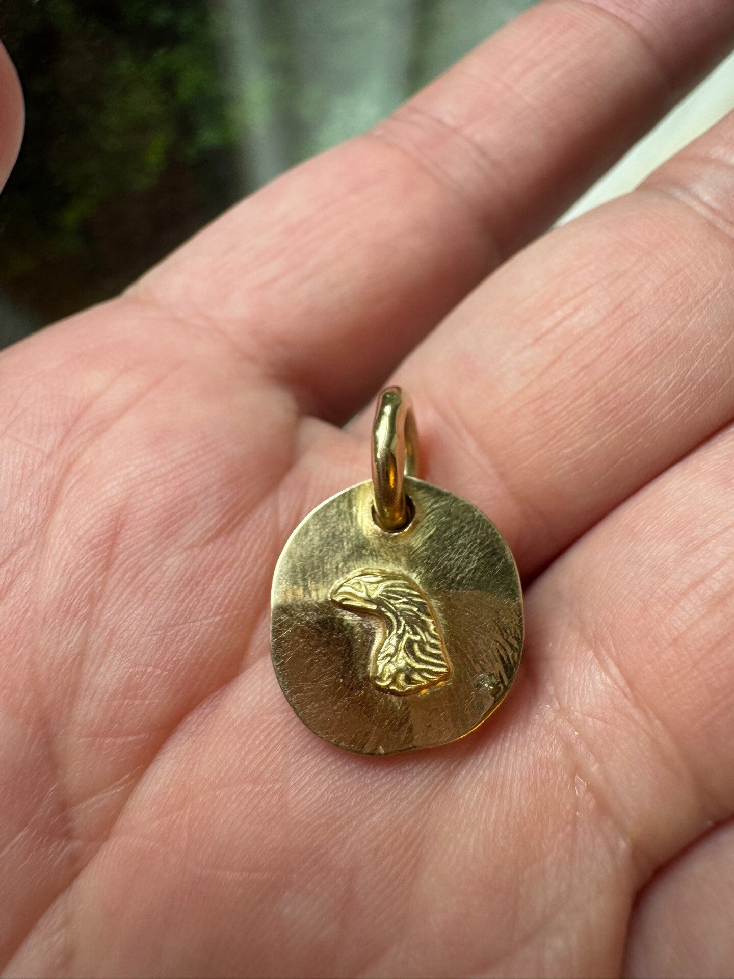 Larry Smith Gold Eagle Pendant EFNL-0062