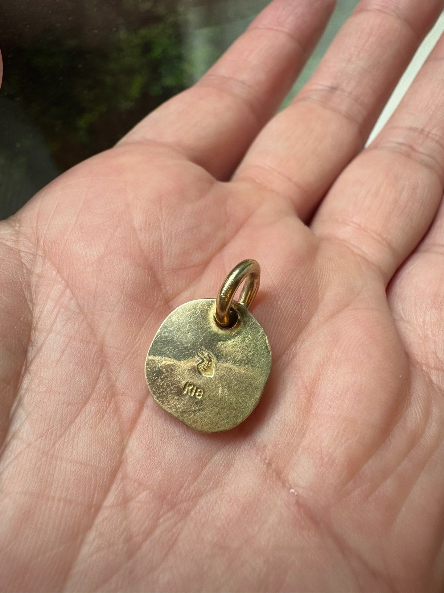 Larry Smith Gold Eagle Pendant EFNL-0062 — front
