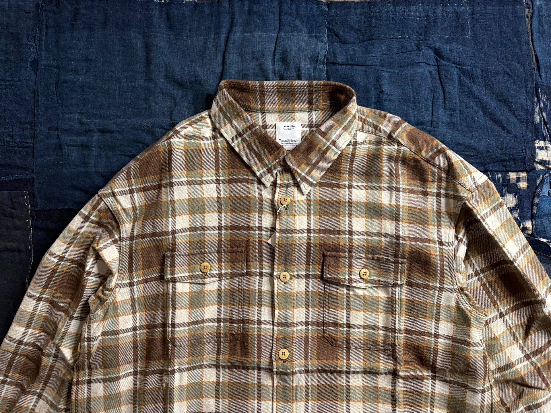 VISVIM 26SS LUMBER CHECK L/S Shirt — detail