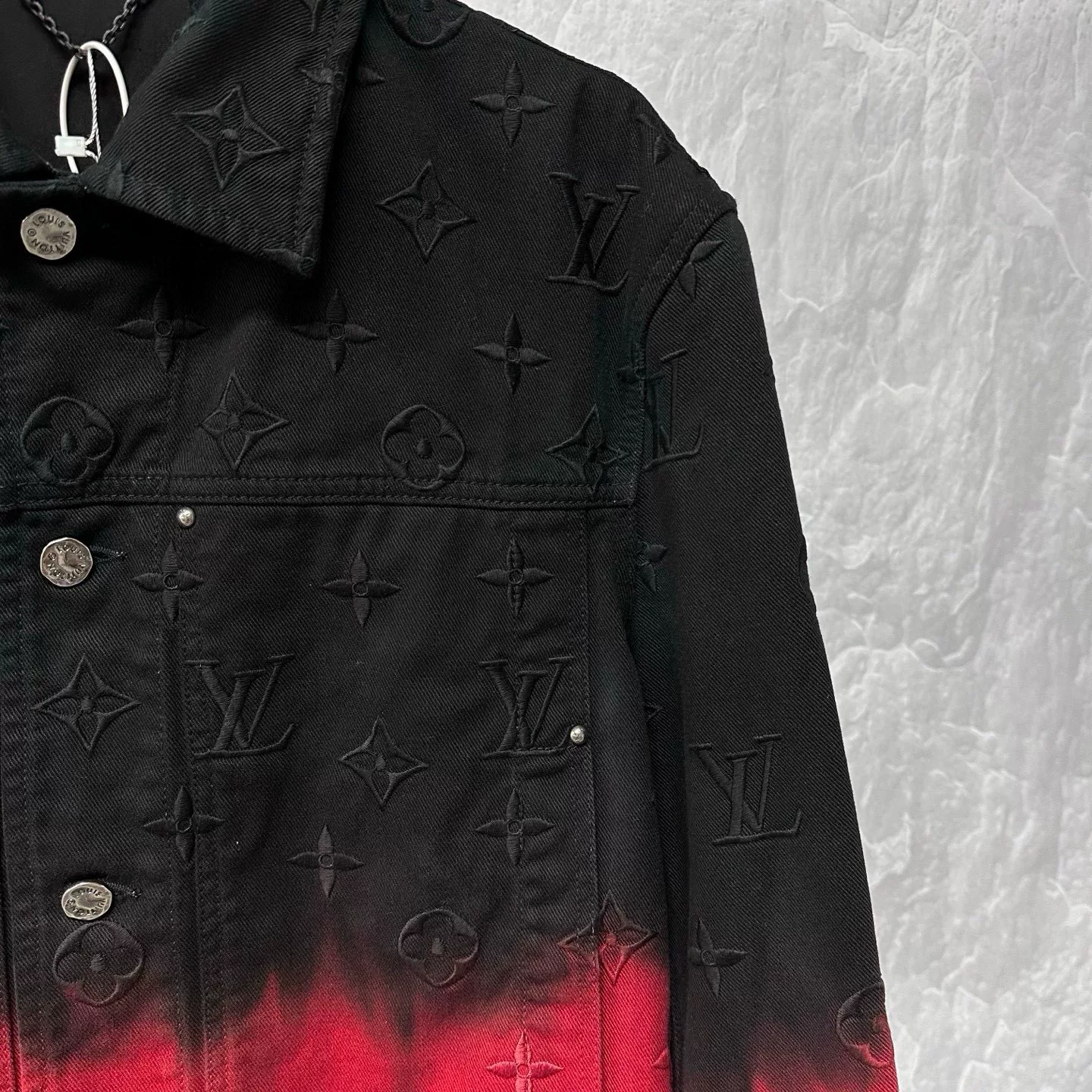 Louis Vuitton SS24 Gradient Denim Jacket — detail