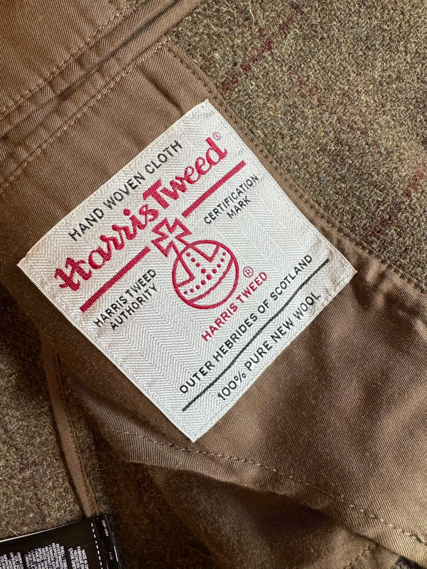 RRL 21AW Men's Suit Jacket — label