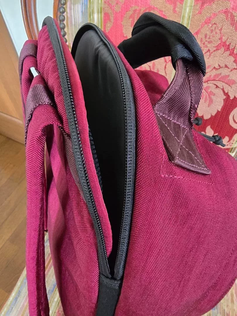 PORTER WILLOW Wine Red Casual Backpack — detail