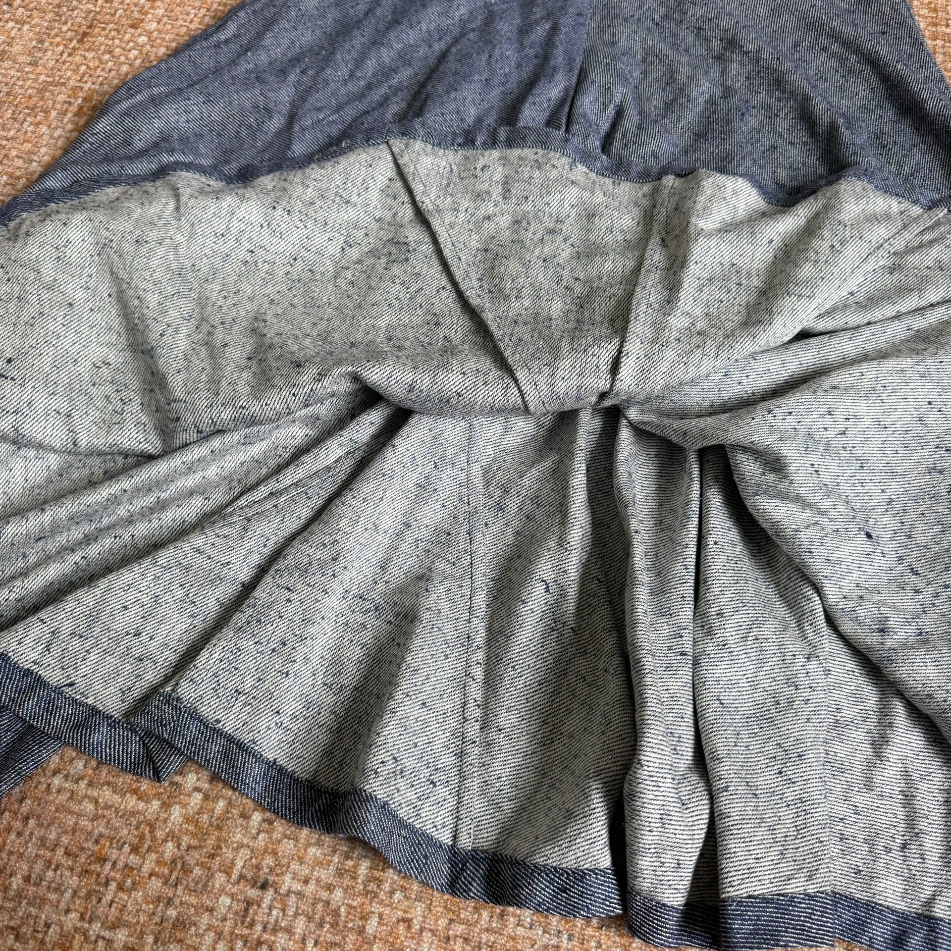 VISVIM WMV Silk Denim Flare Skirt — back