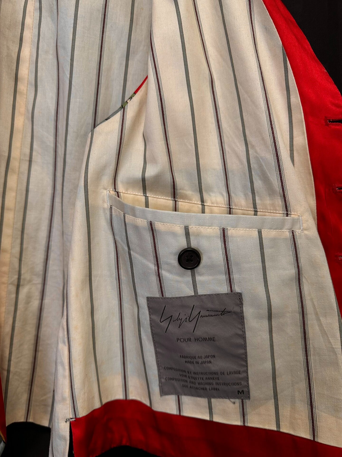 Yohji Yamamoto 95AW Show Vest — back