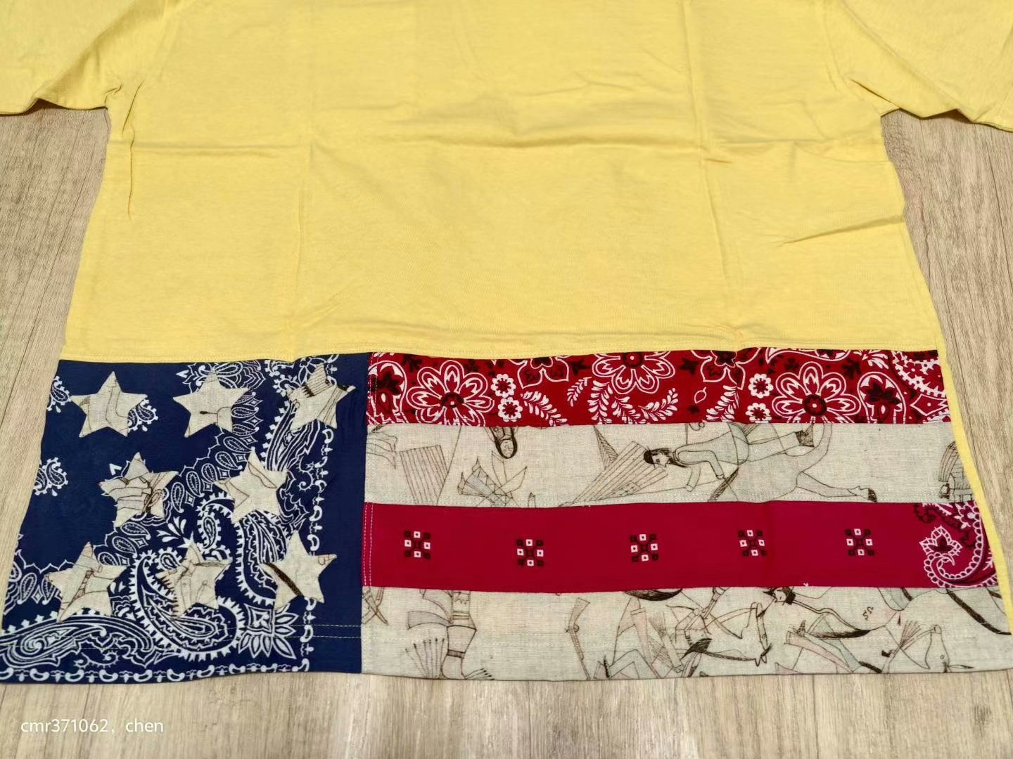 visvim 20SS Spot Jumbo Stars Tee — back