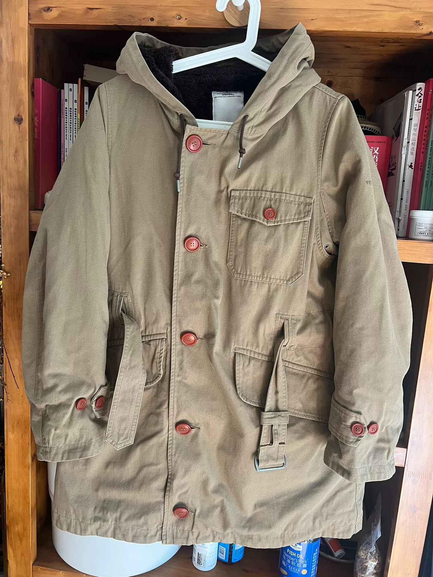 visvim 17AW Admiral Parka Wool/Alpaca — detail