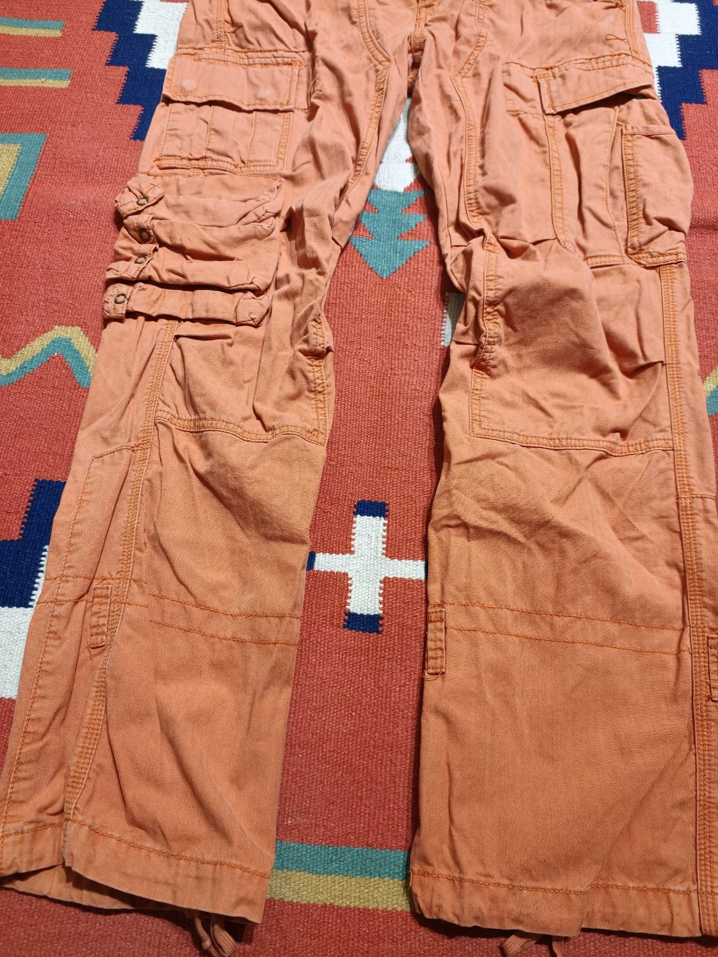 RRL Ralph Lauren Orange Cargo Pants — back