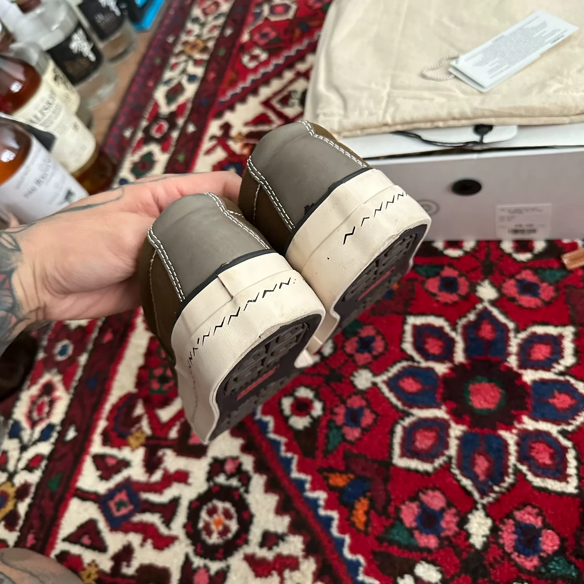 visvim 19AW Skagway Patten Canvas Shoes — label