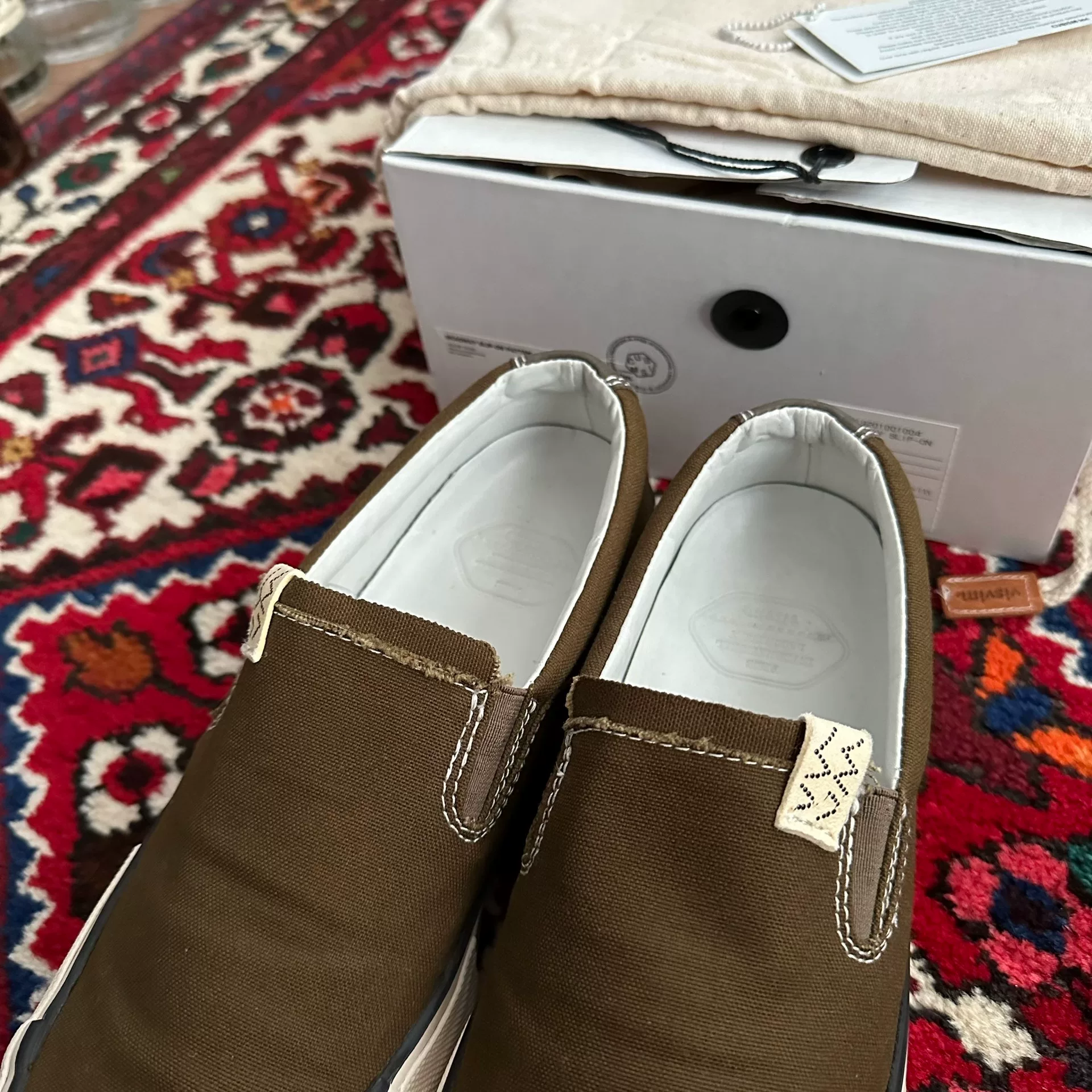 visvim 19AW Skagway Patten Canvas Shoes — detail