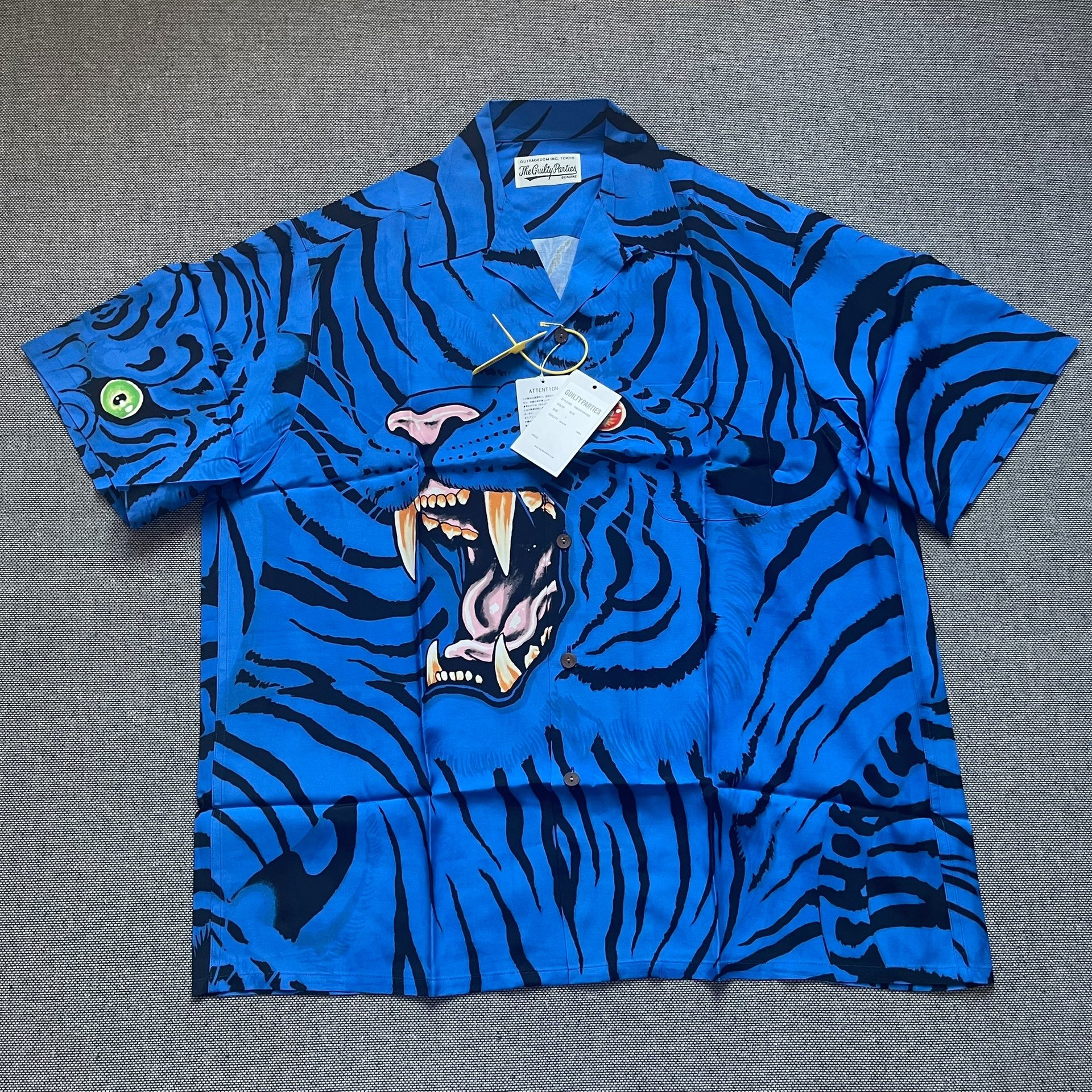 Wacko Maria x Tim Lehi Tiger Head Hawaiian Shirt