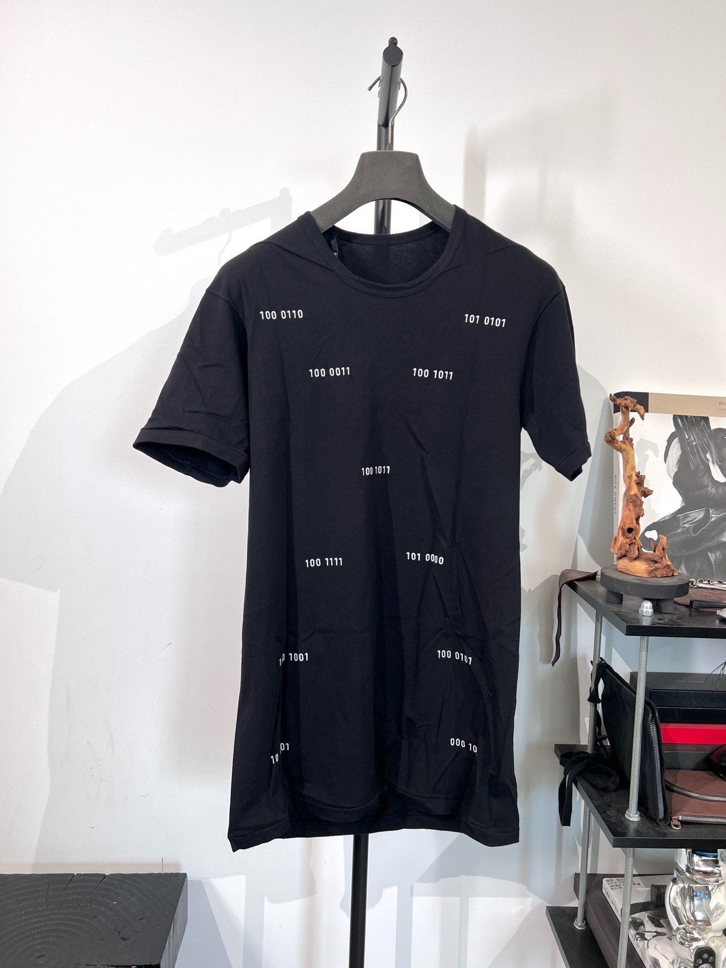 Boris Bidjan Saberi Binary Embroidered T-Shirt