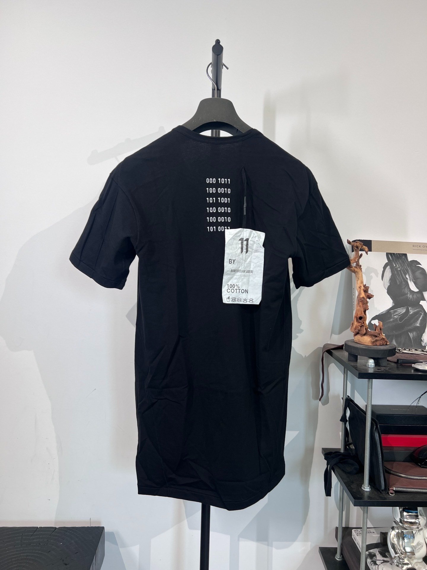 Boris Bidjan Saberi Binary Embroidered T-Shirt — front