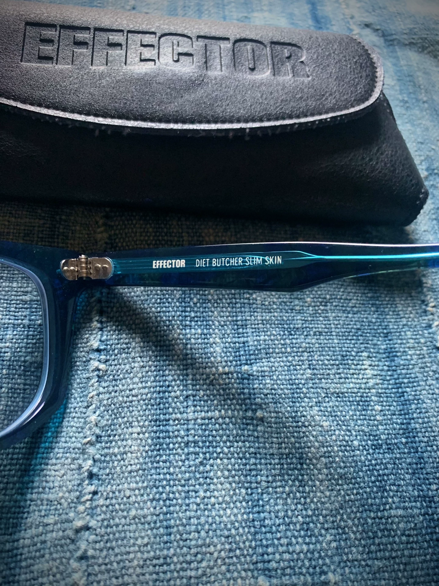 Effector x Diet Butcher Slim Skin Weez Glasses — label
