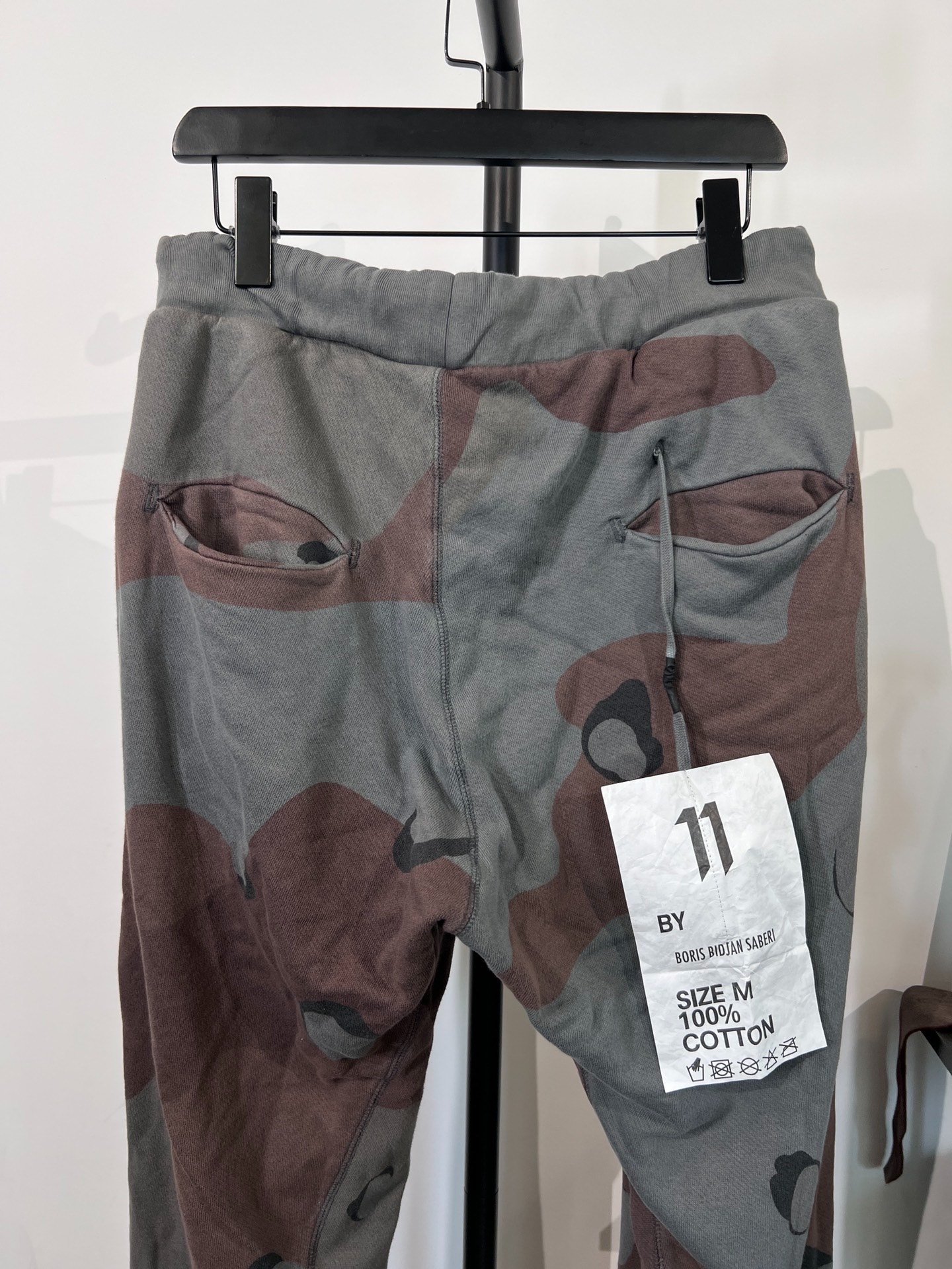 Boris Bidjan Saberi Camouflage Sweatpants — back
