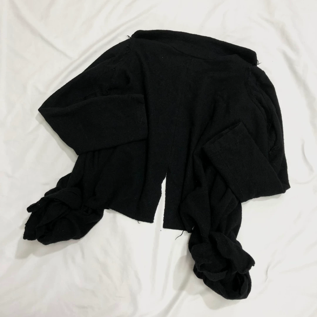 Comme des Garcons 2003SS Felted Knotted Coat — front