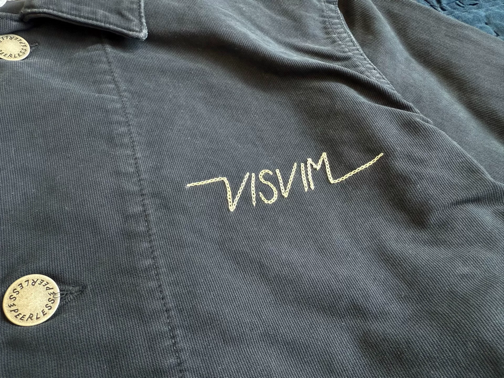 VISVIM 25AW Damaged German Corduroy Coverall — label