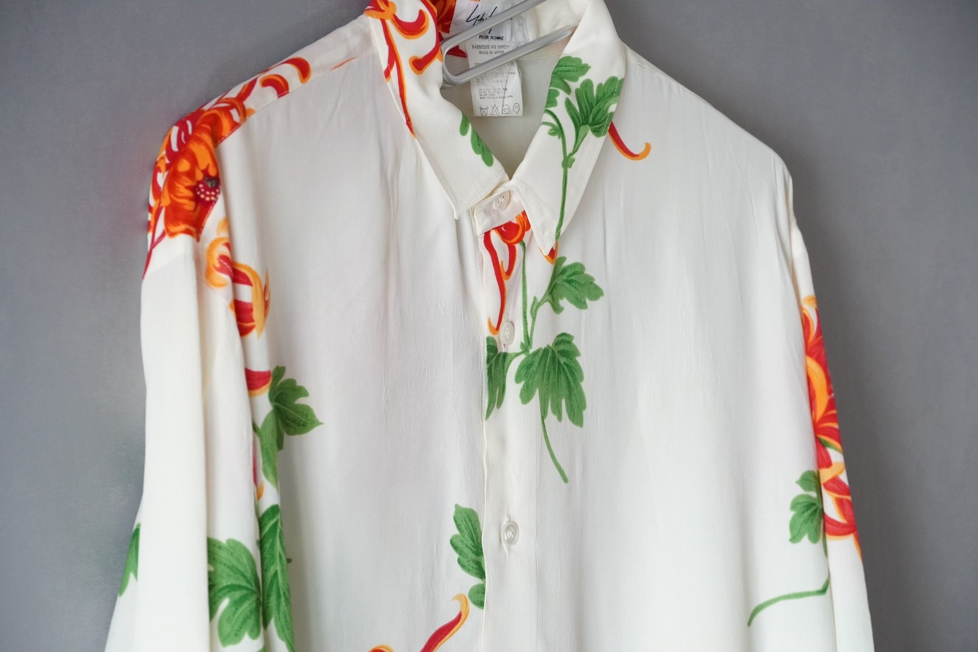 Yohji Yamamoto 96SS Floral Shirt — back