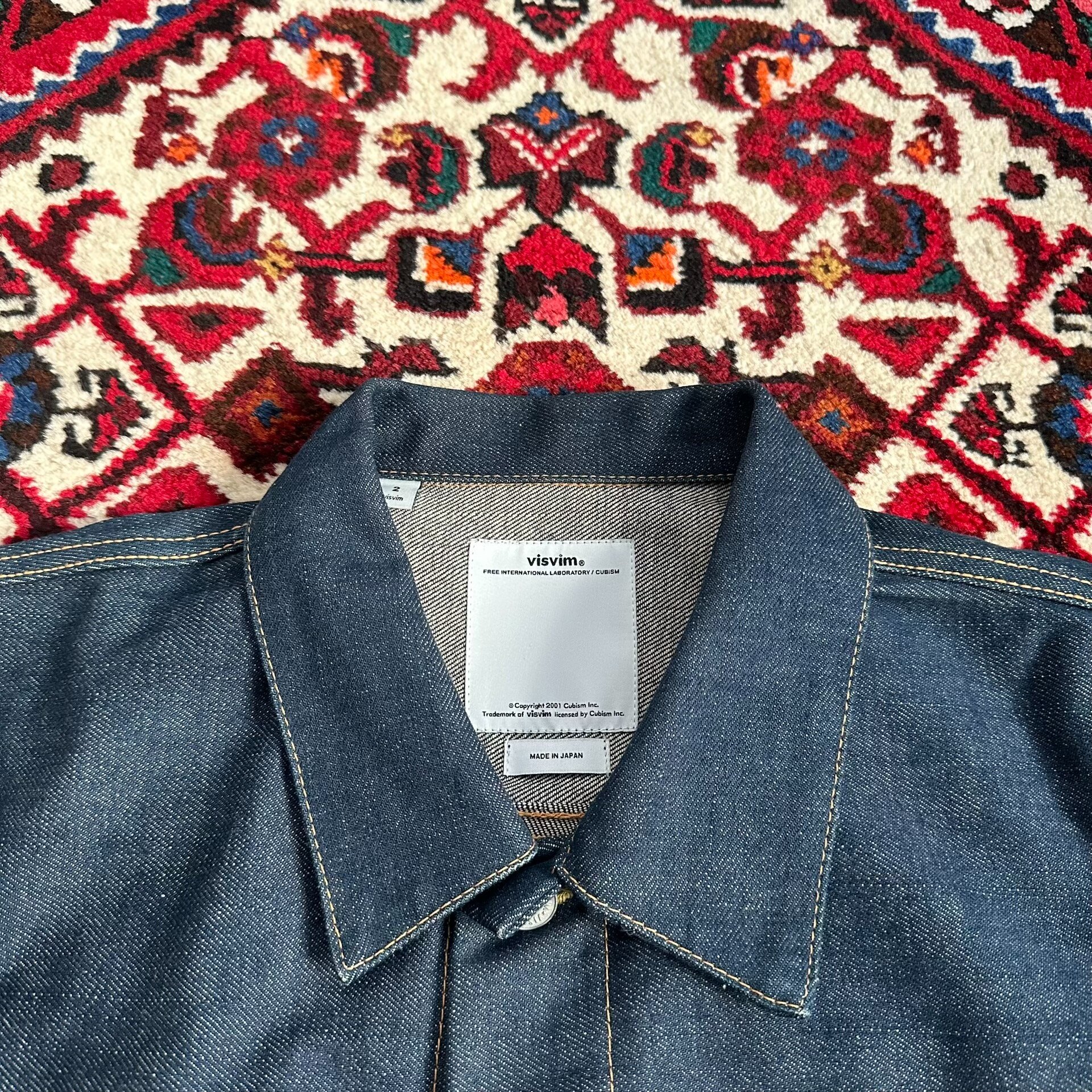 visvim 17AW 101 JUMBO JKT Denim Jacket — label