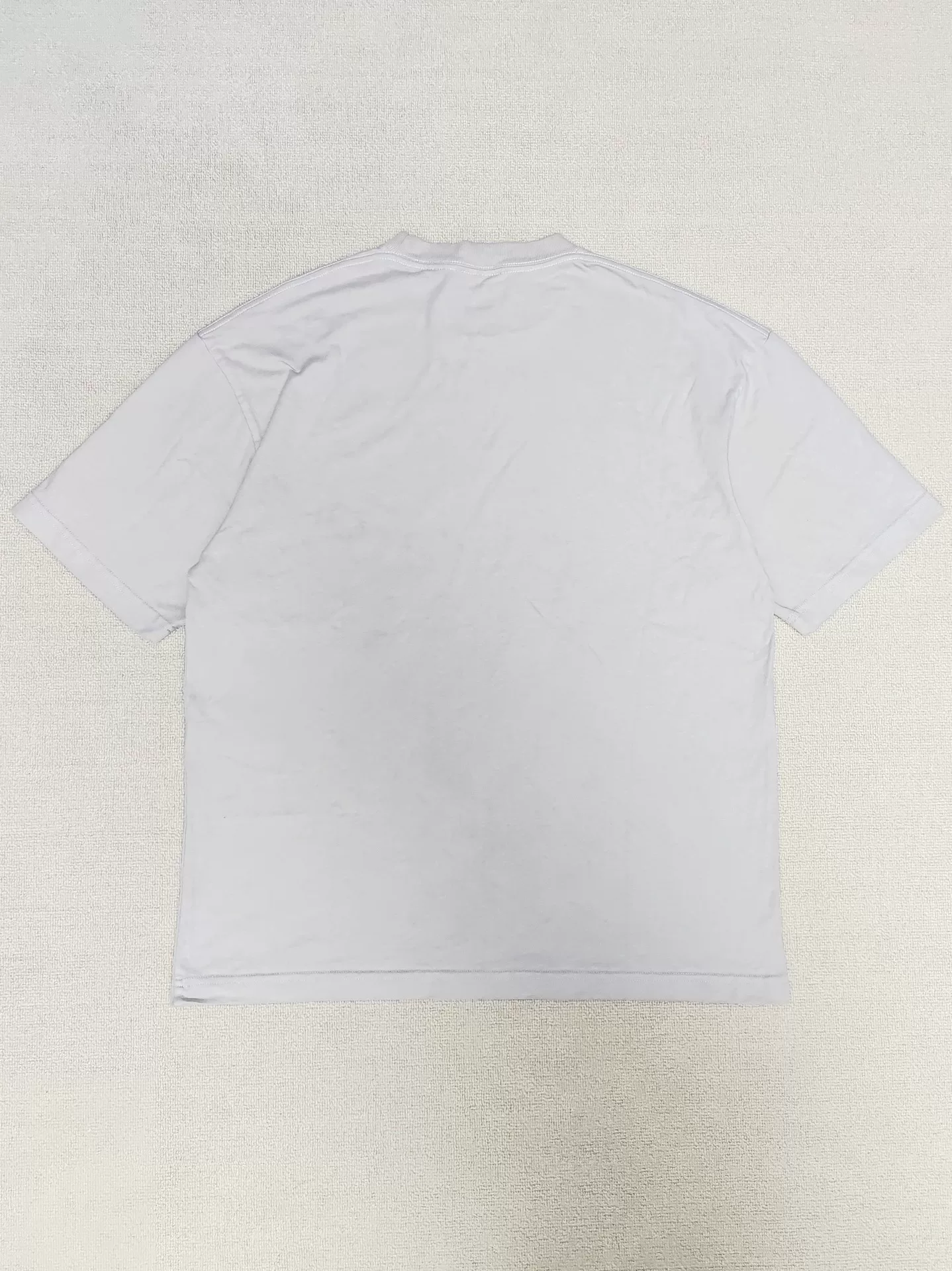 Balenciaga Logo Print White T-shirt — front