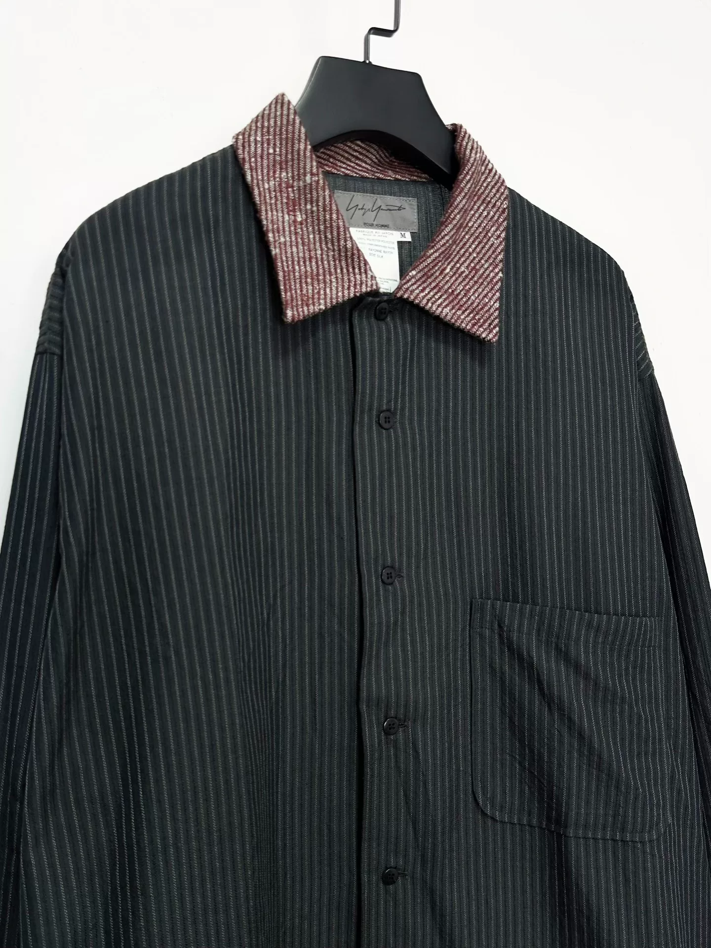 Yohji Yamamoto 96SS Paneled Shirt — detail