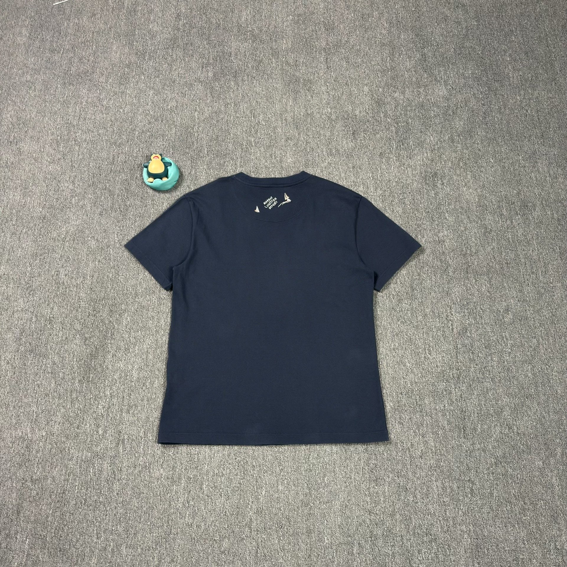 Louis Vuitton Navy Origami Crane T-shirt — front
