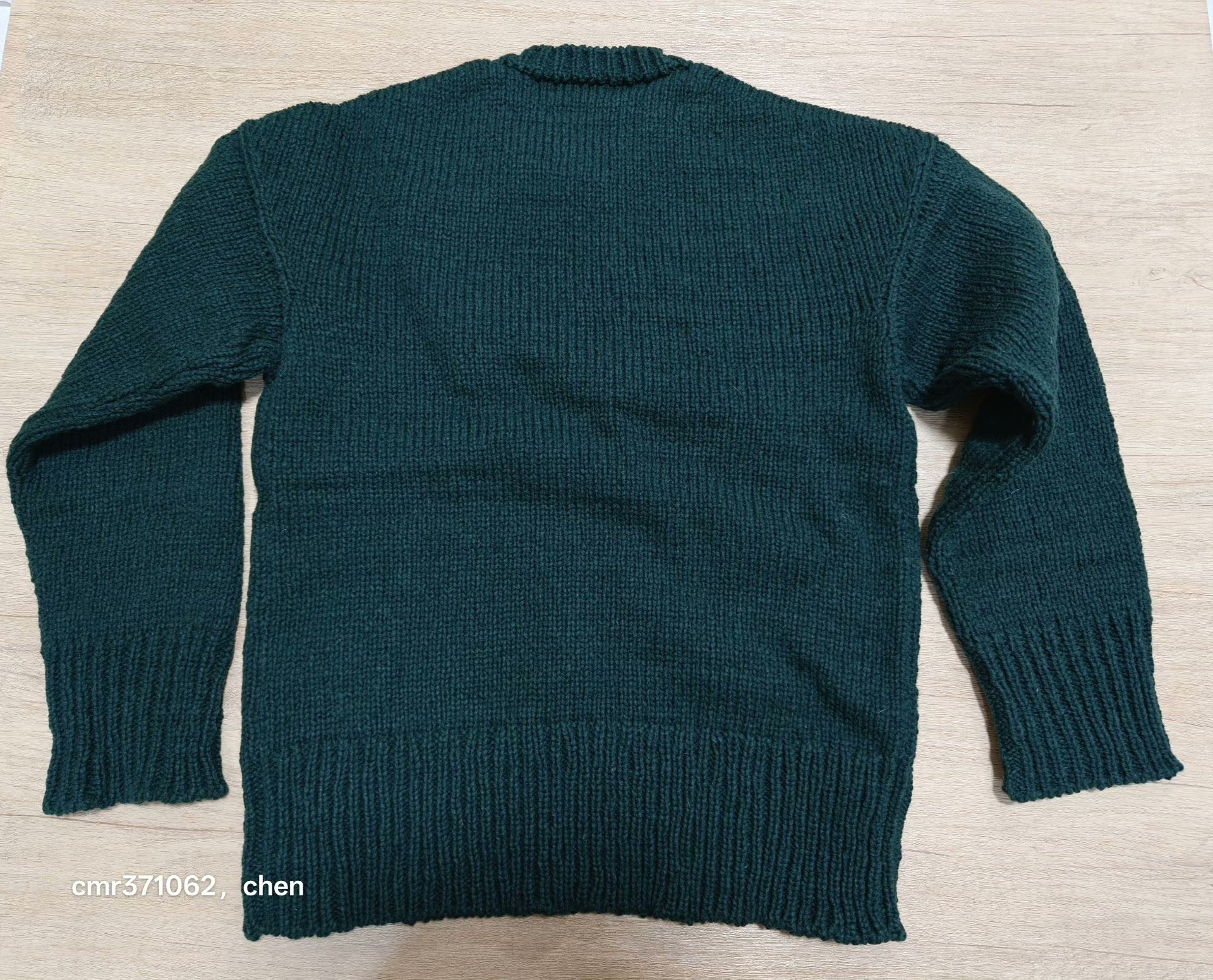 VISVIM 22AW LETTERMAN CREW KNIT — label
