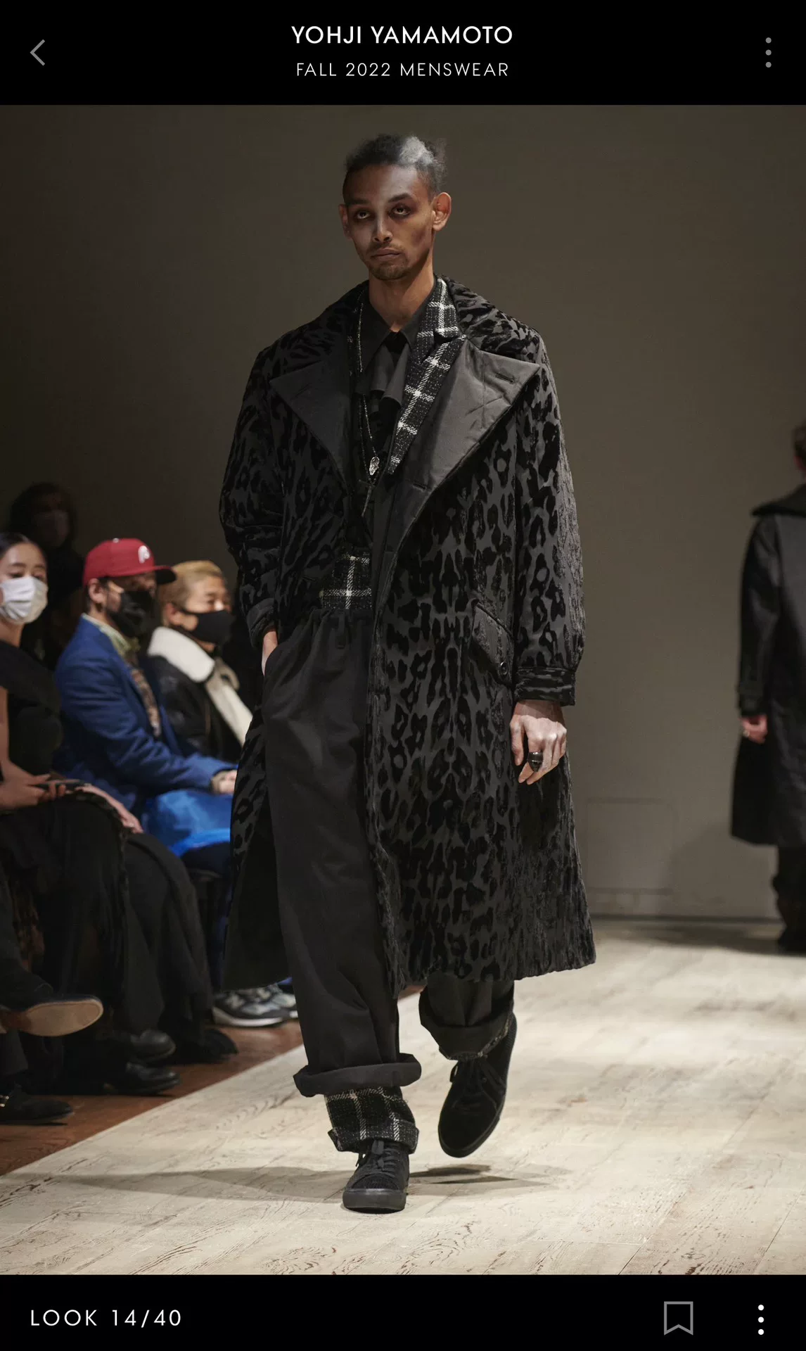 Yohji Yamamoto 22AW Detachable Collar Suit — label