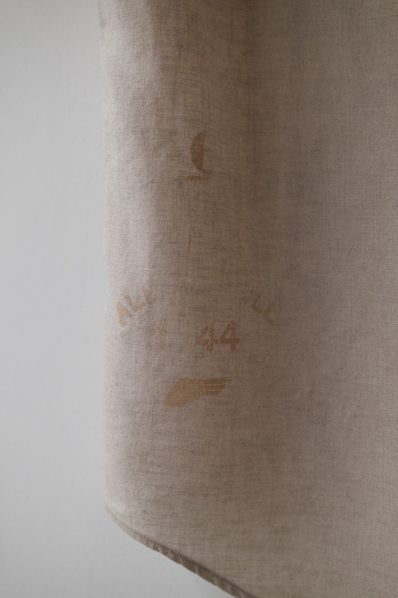 Yohji Yamamoto Y's Men's Linen Short-Sleeve Shirt — label