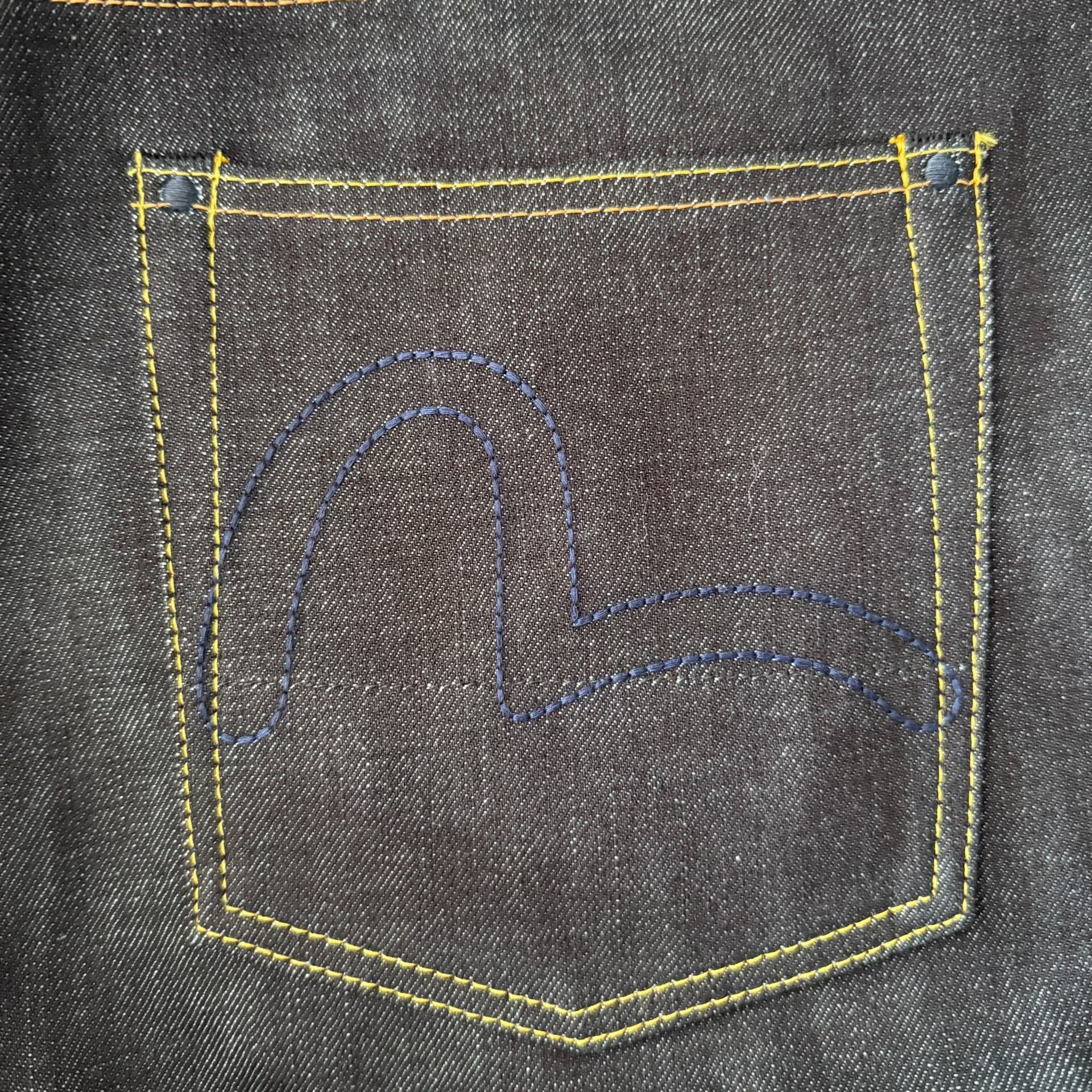 Evisu Lot5500 Japanese Denim Jeans — back