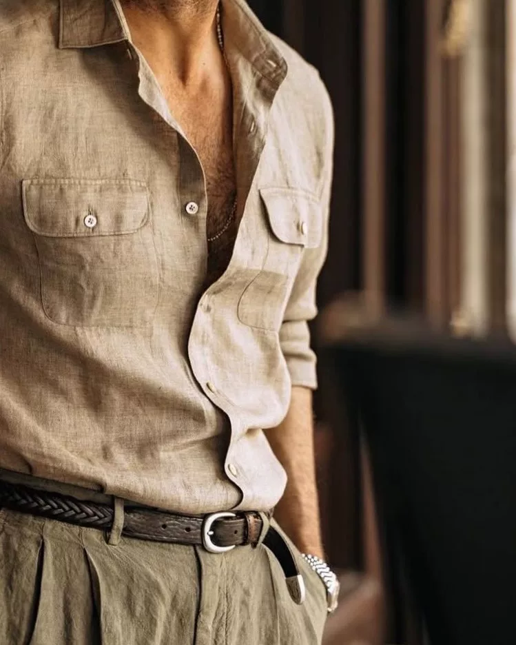 Adriano Meneghetti Hand-Woven Leather Belt — label