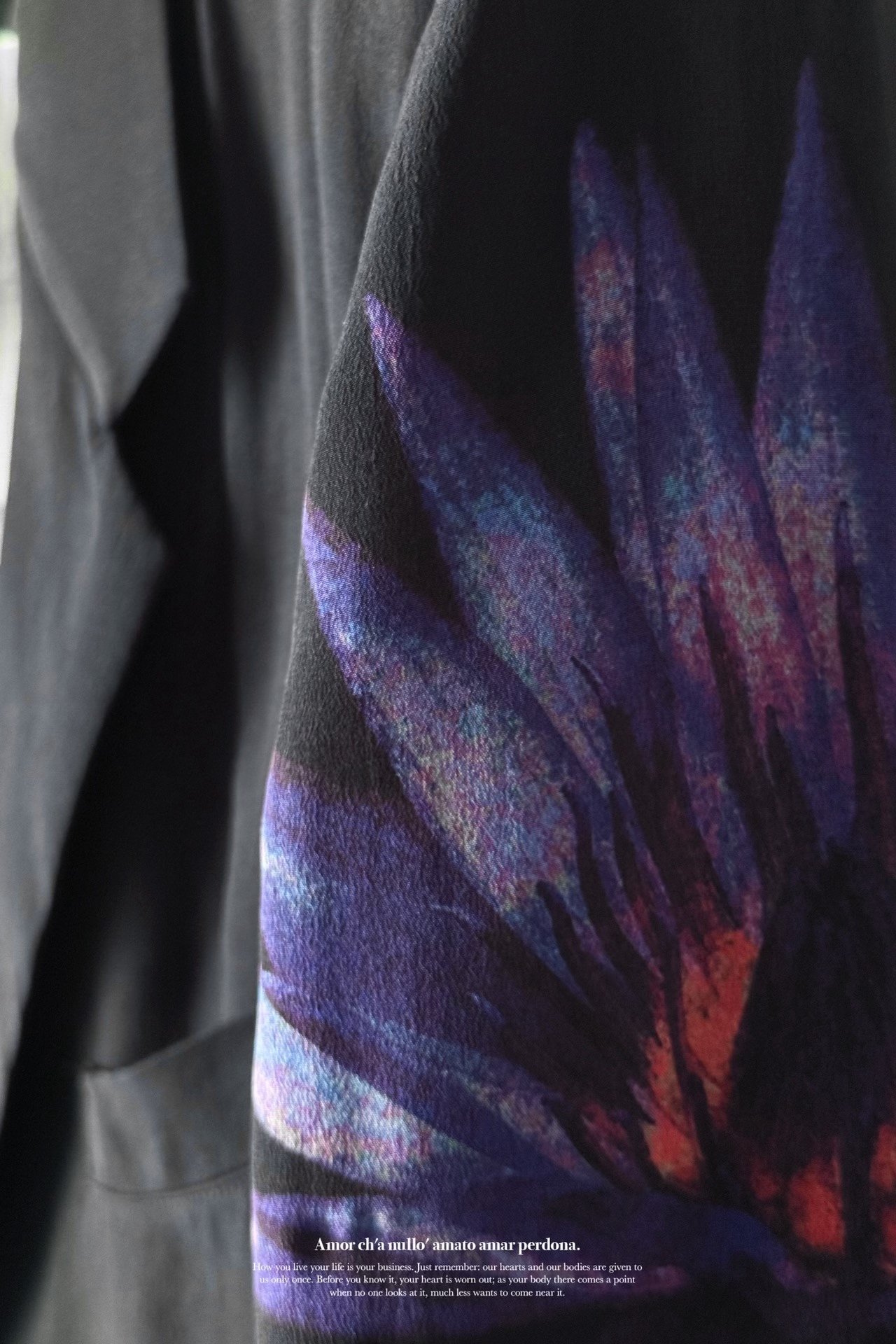 Yohji Yamamoto 25ss Silk Floral Coat — back