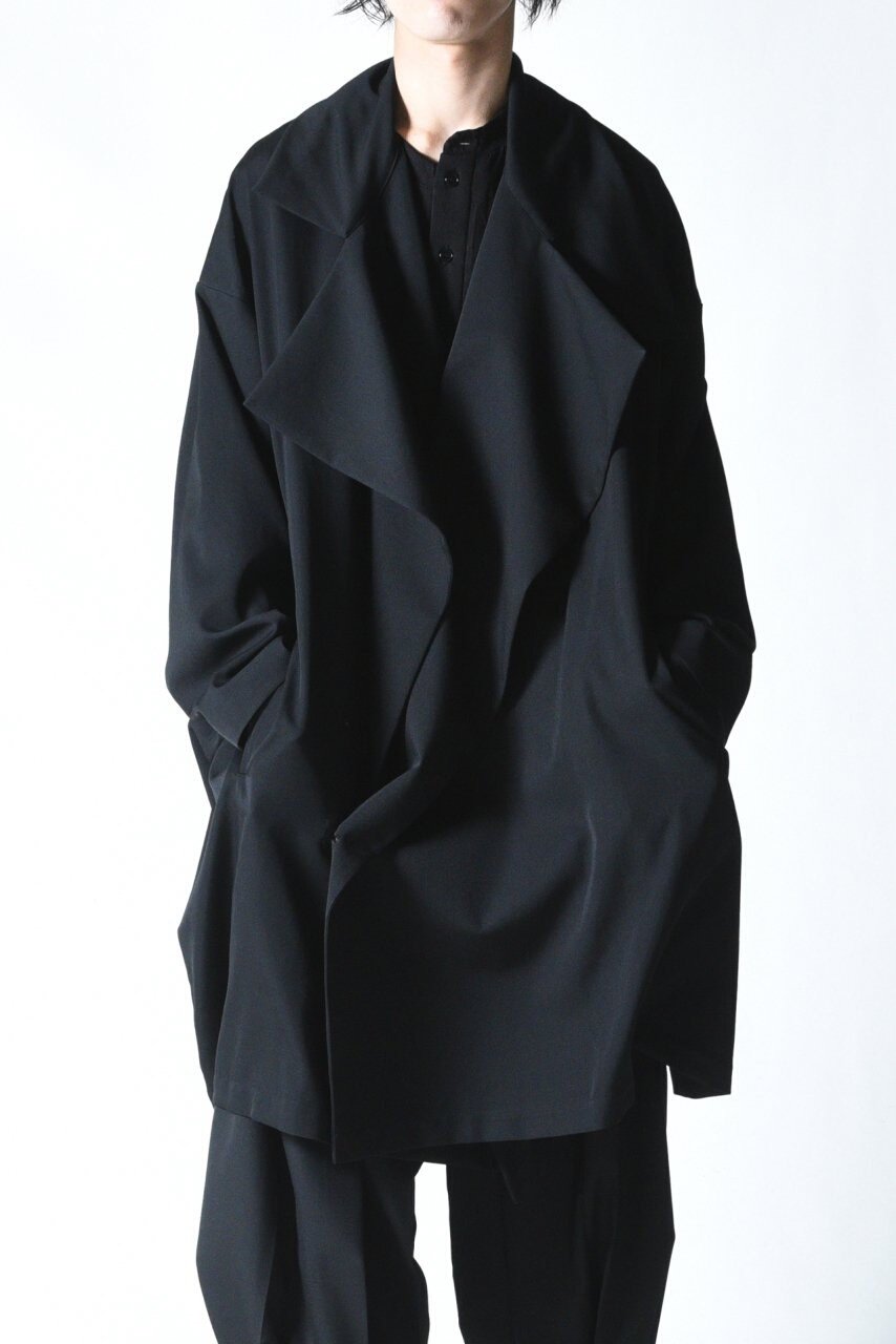 Yohji Yamamoto Pleated Wool Coat