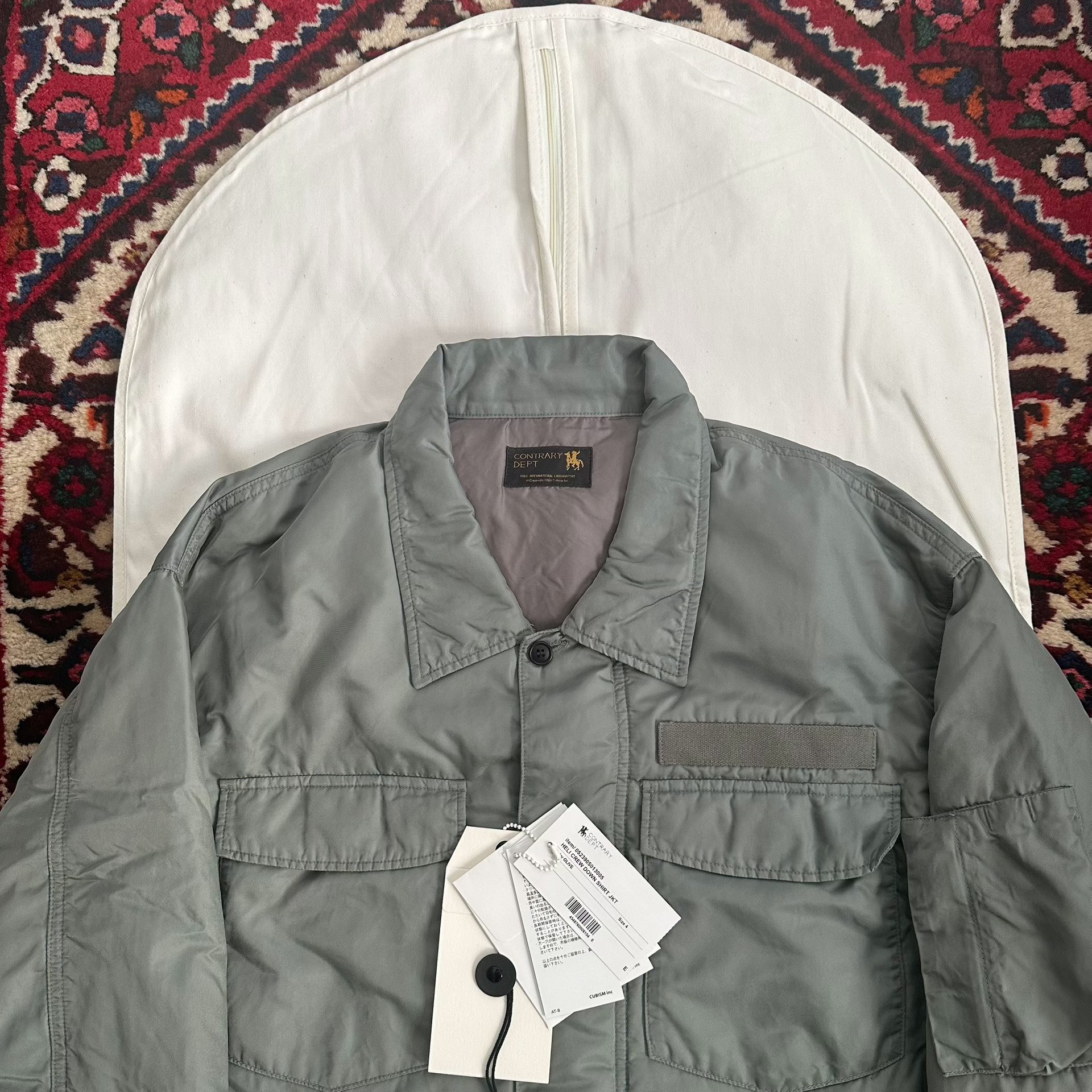 VISVIM 23AW HELI CREW DOWN SHIRT — detail