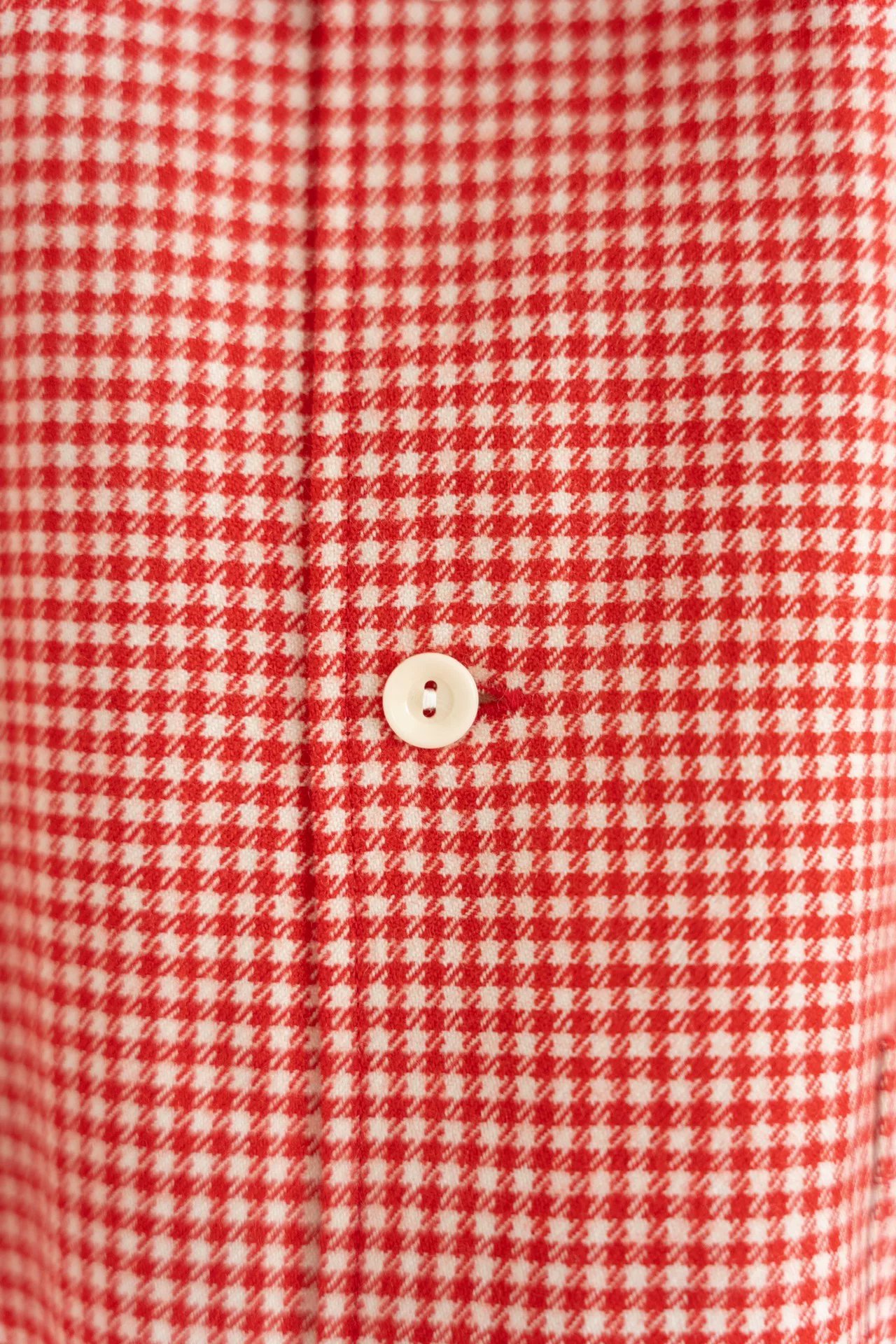 Yohji Yamamoto 93AW Houndstooth Red Shirt — label