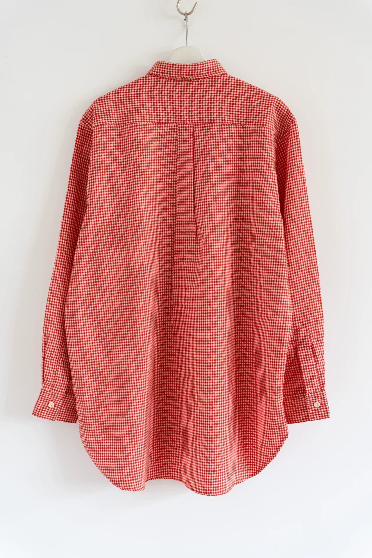 Yohji Yamamoto 93AW Houndstooth Red Shirt — front