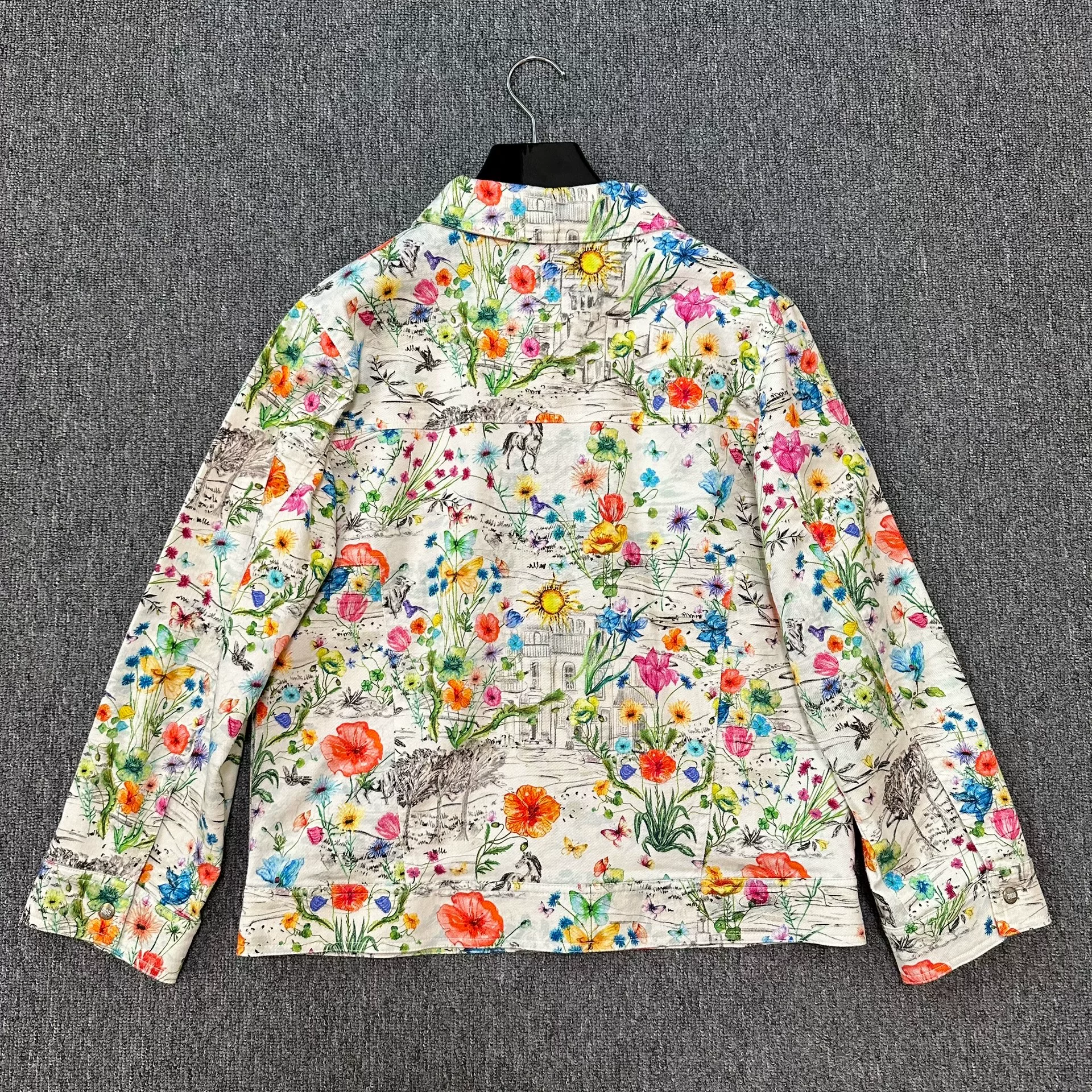 Dior Floral Garden Print Jacket — label
