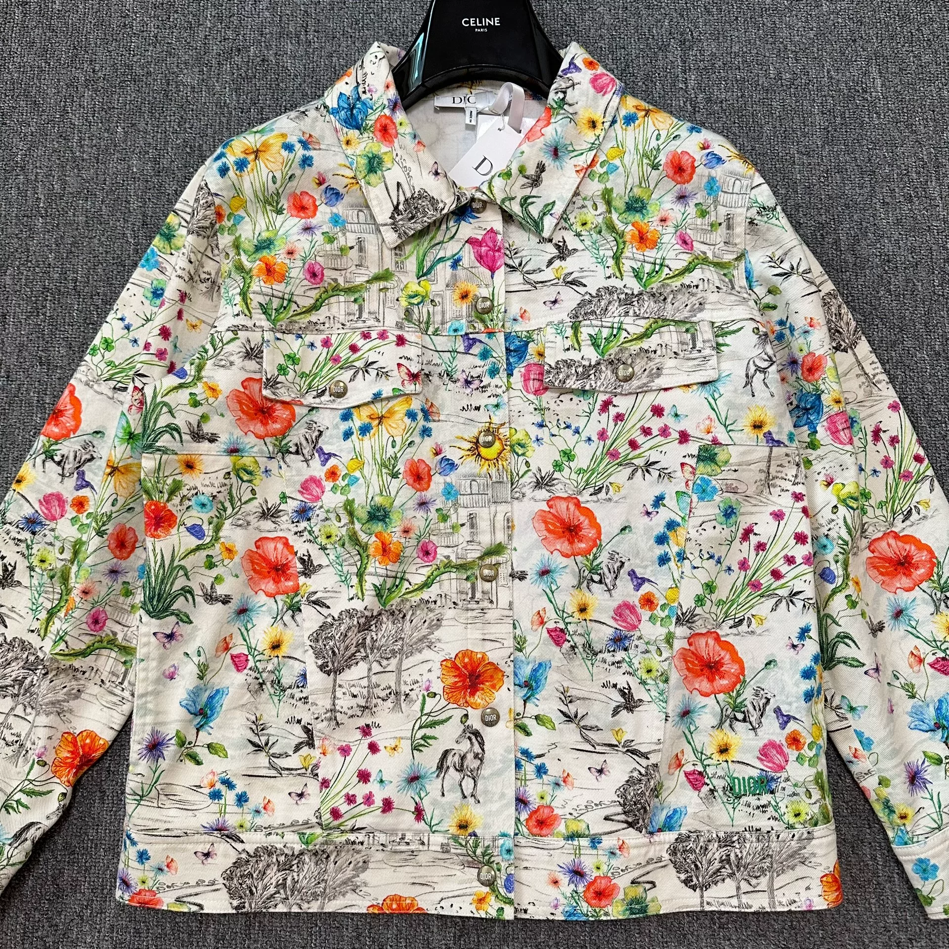 Dior Floral Garden Print Jacket — front