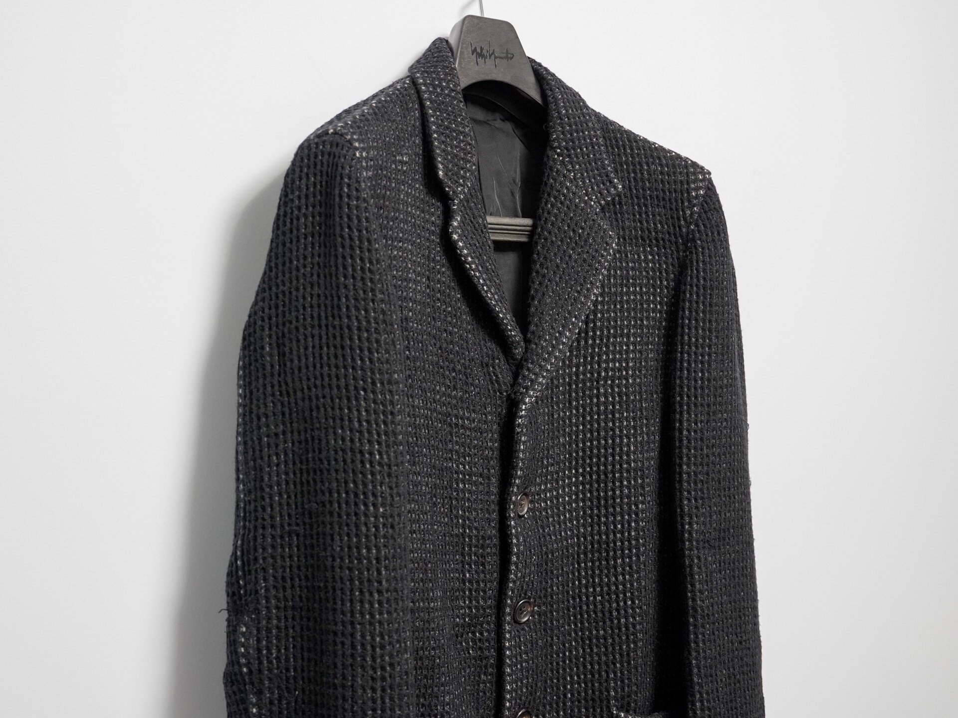 Yohji Yamamoto 1997AW Waffle-Knit Jacket — detail