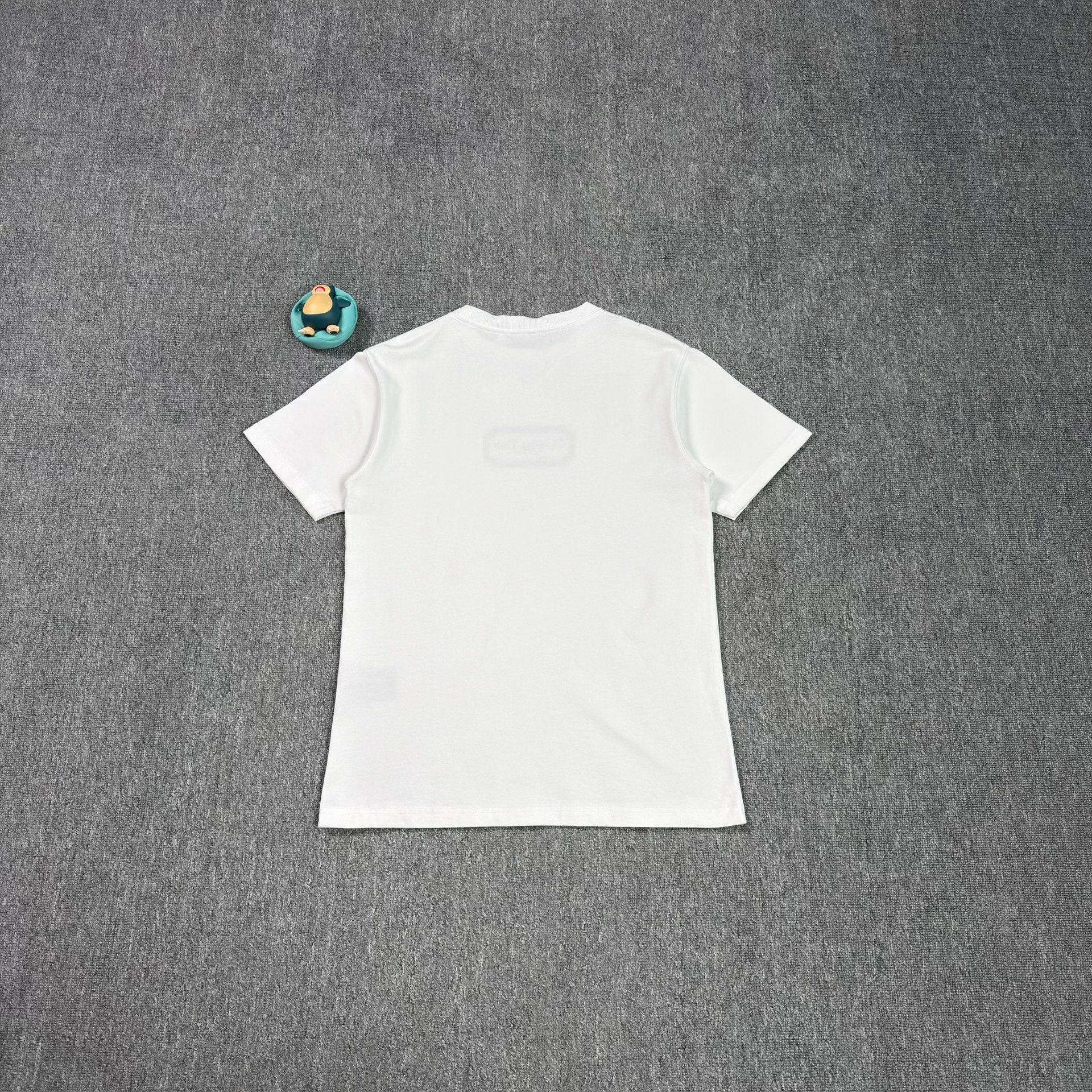 Dior White Embossed Logo Short-Sleeve Tee — front