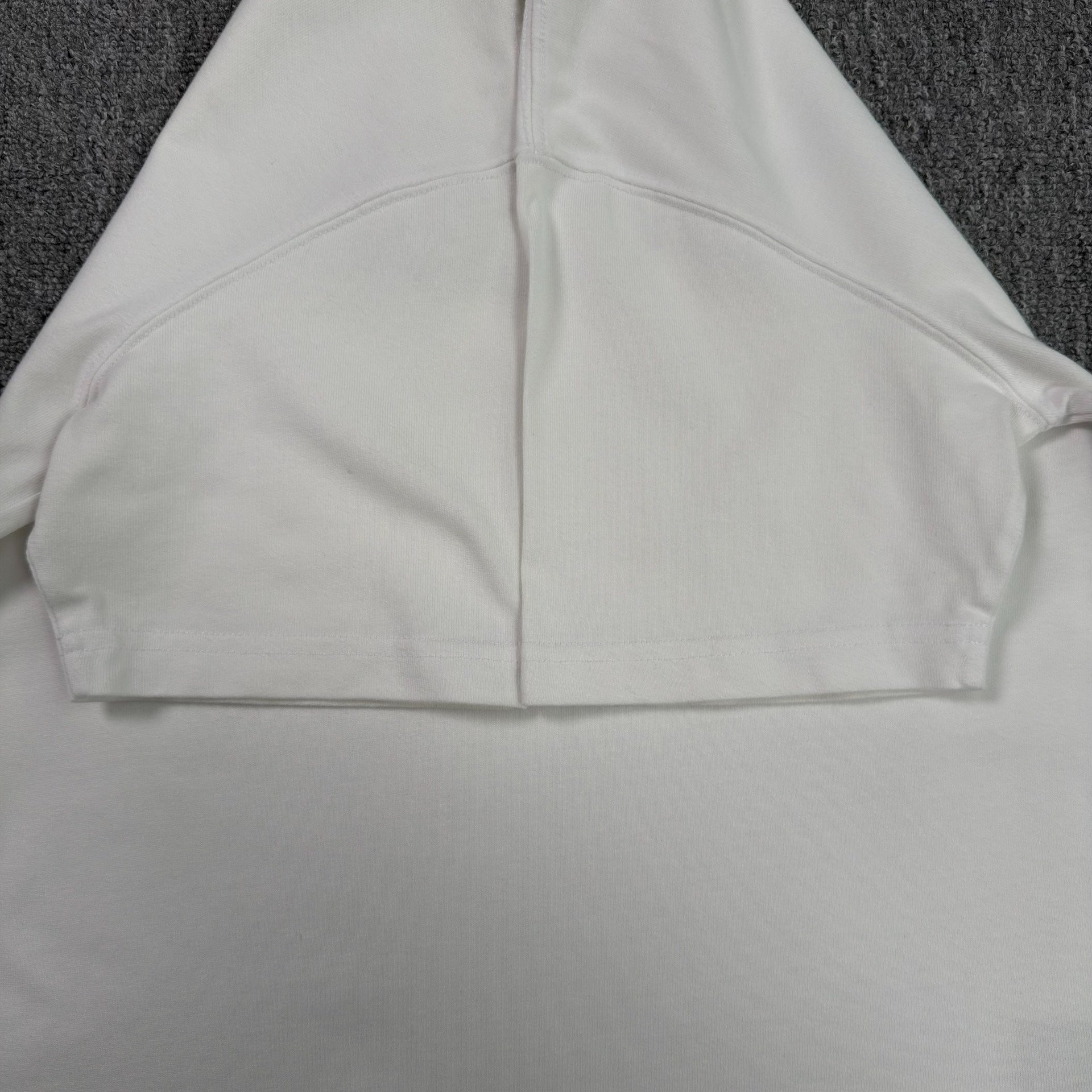 Dior White Embossed Logo Short-Sleeve Tee — back