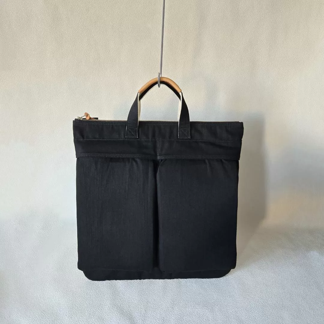 PORTER_NOIR 2WAY HELMET BAG — front