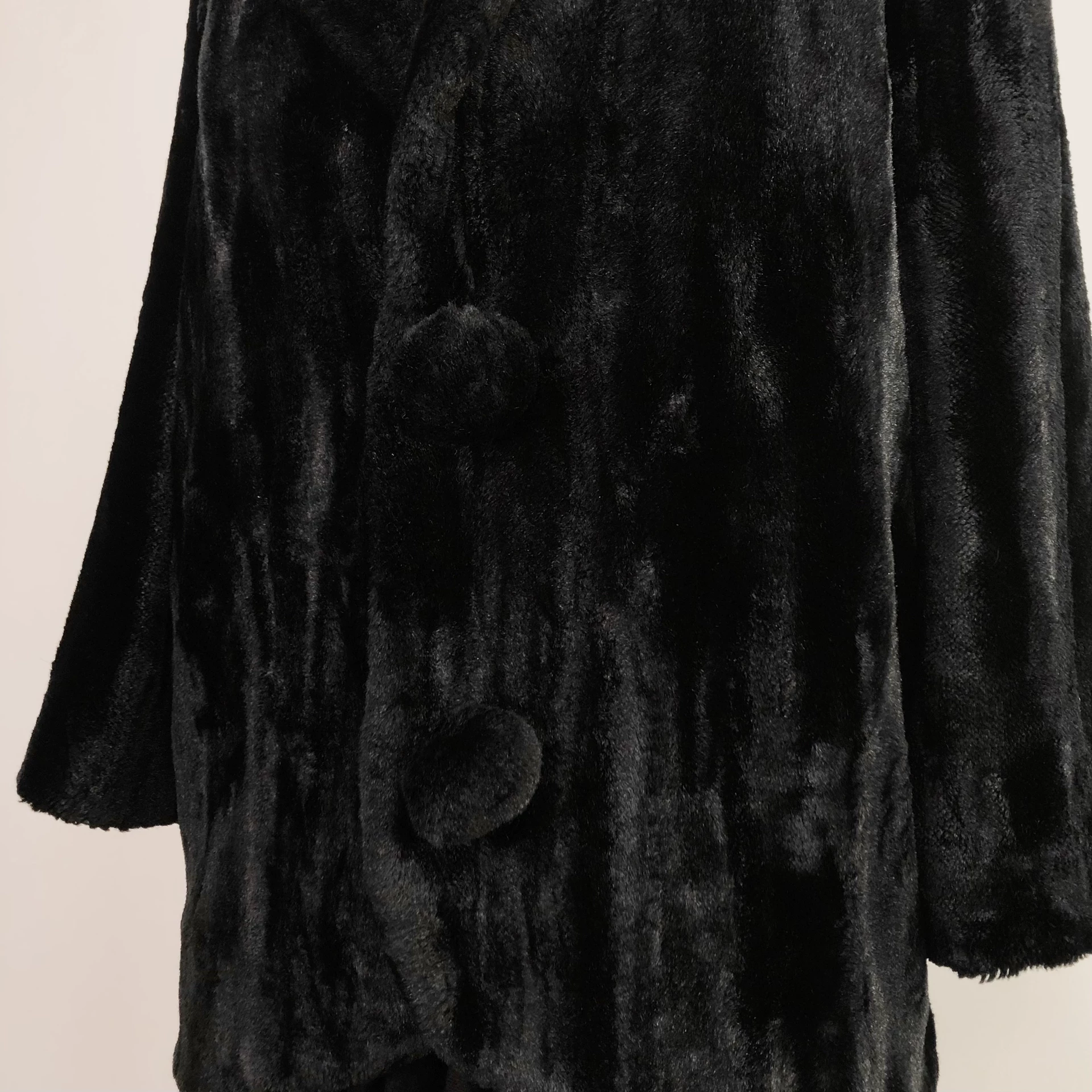 Issey Miyake 1980s Fur Coat — detail