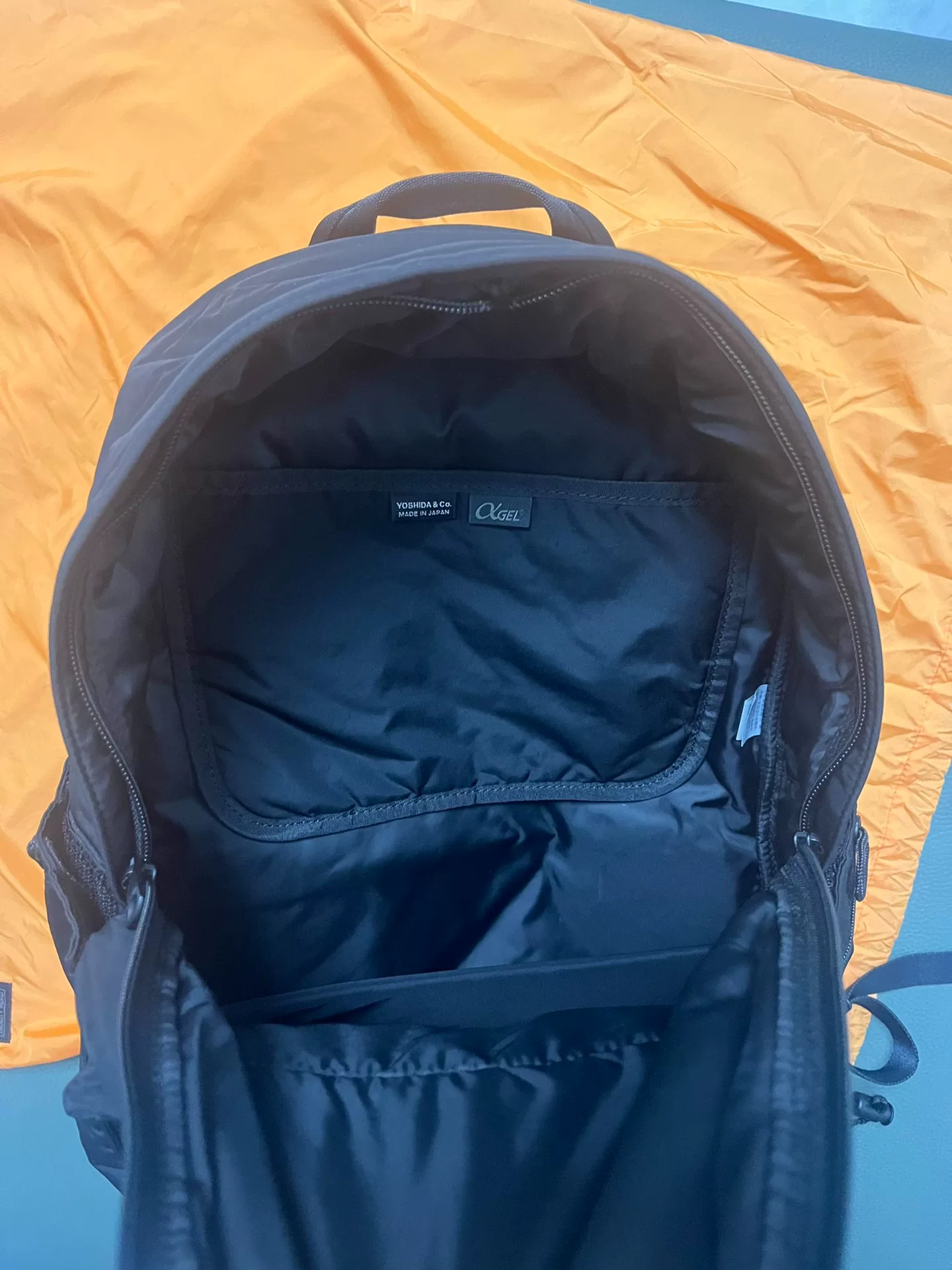 Porter Senses Black Backpack — label
