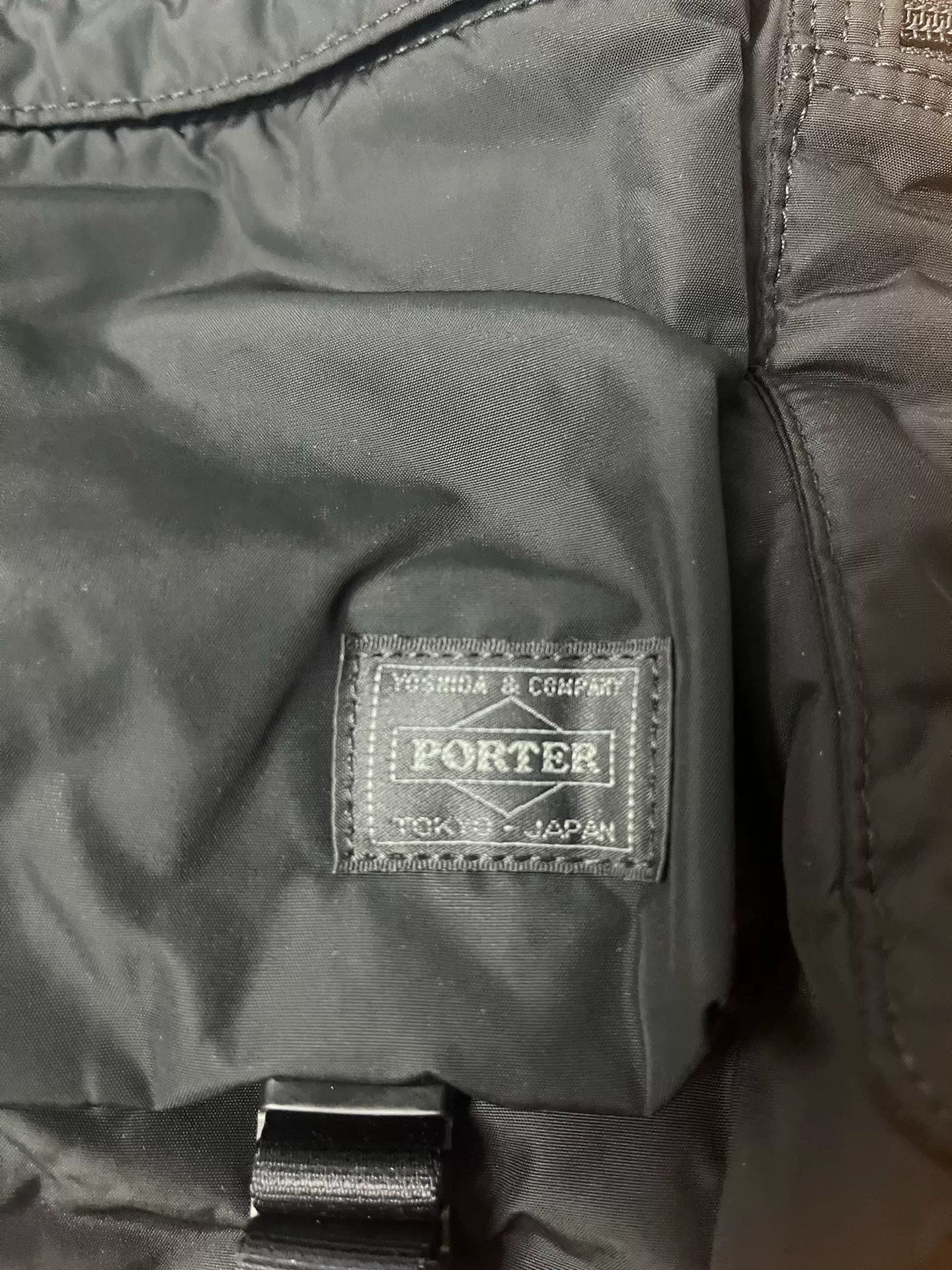 Porter Senses Black Backpack — detail