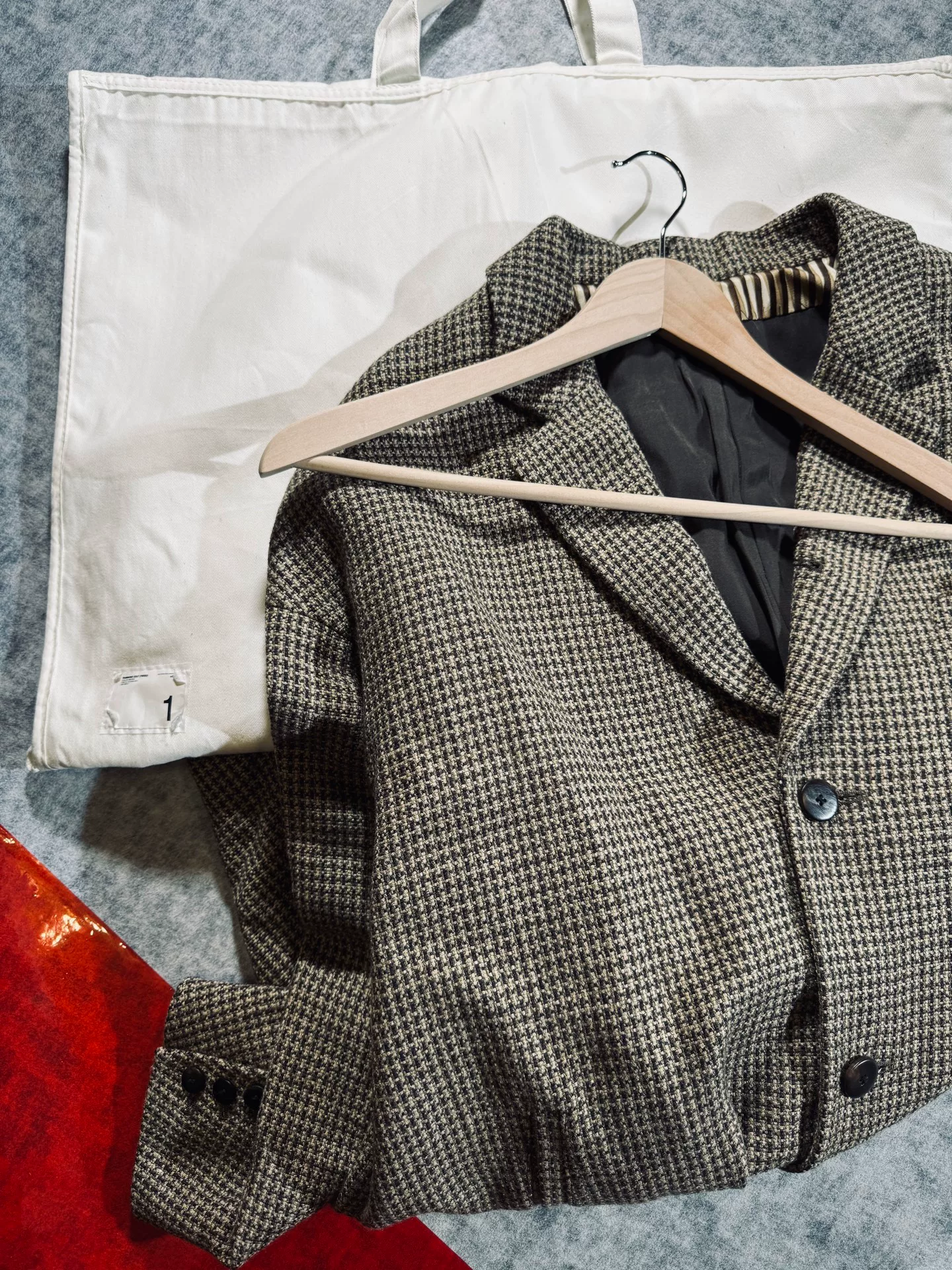 Visvim Hammons Tweed Coat 21AW — detail