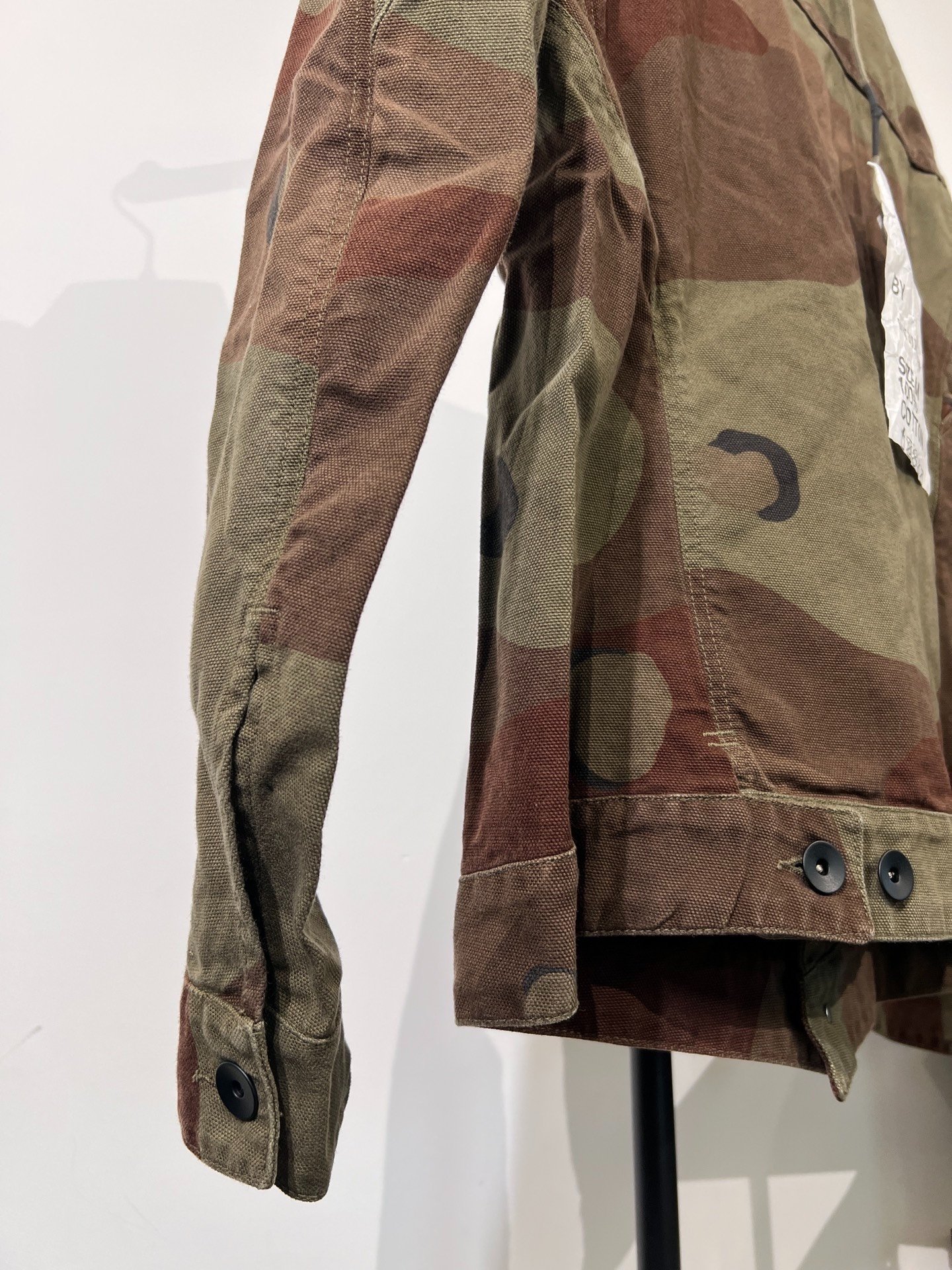 Boris Bidjan Saberi 11by bbs J1 Camouflage Denim Jacket — label