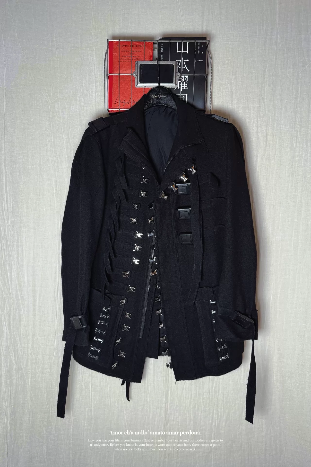 Yohji Yamamoto 21AW Asymmetric Jacket — front