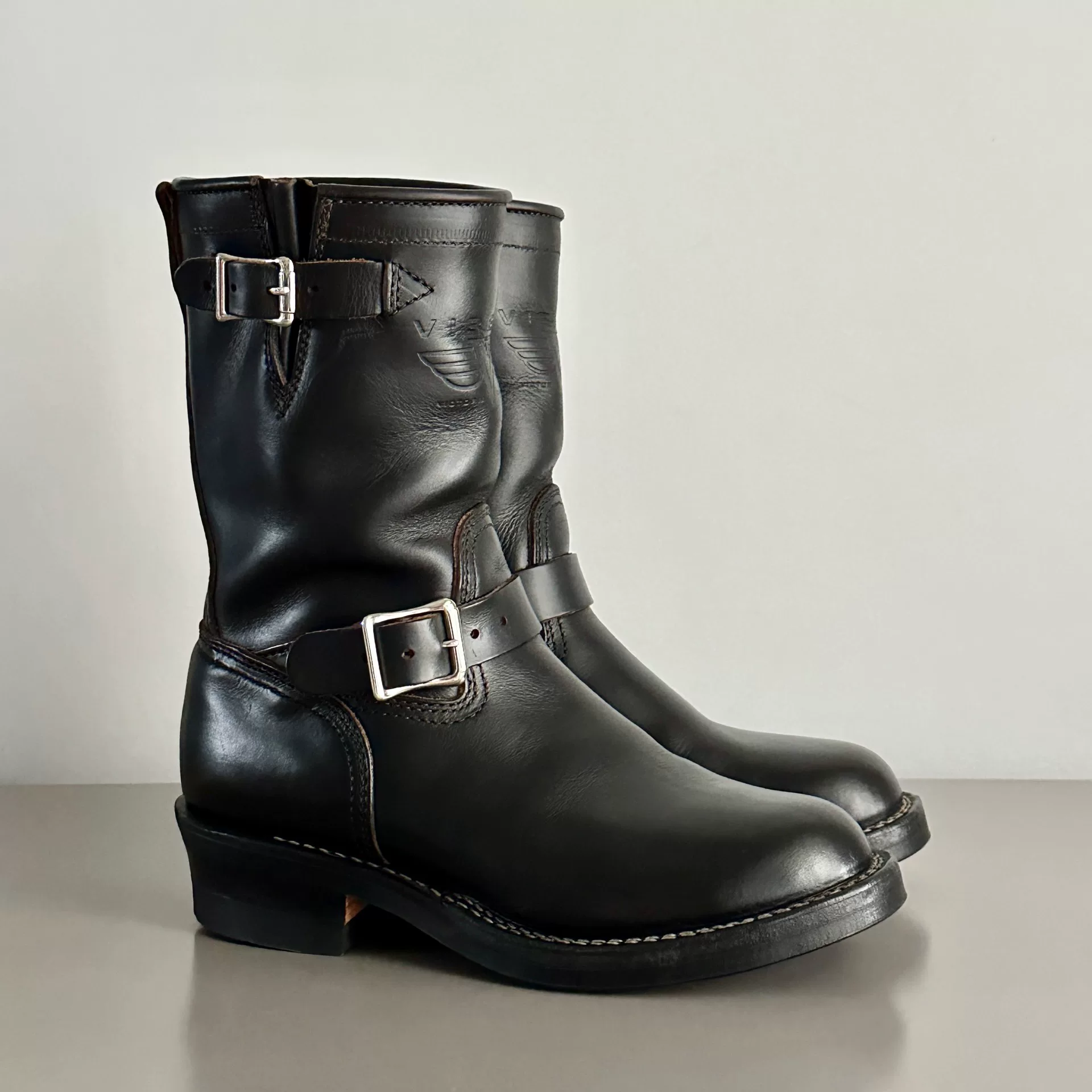 Viberg Horween CXL Engineer Boots — detail