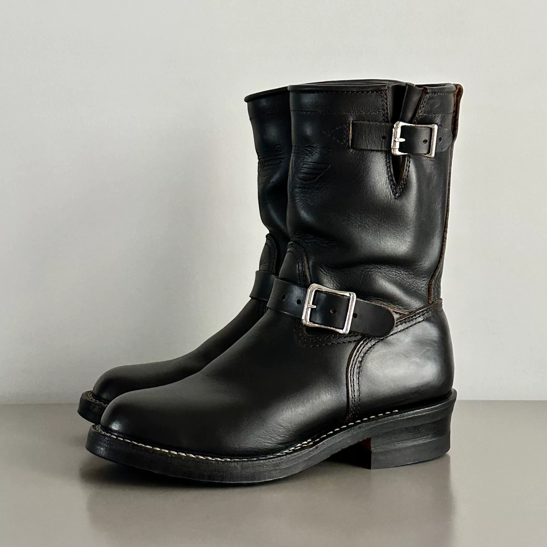 Viberg Horween CXL Engineer Boots — back
