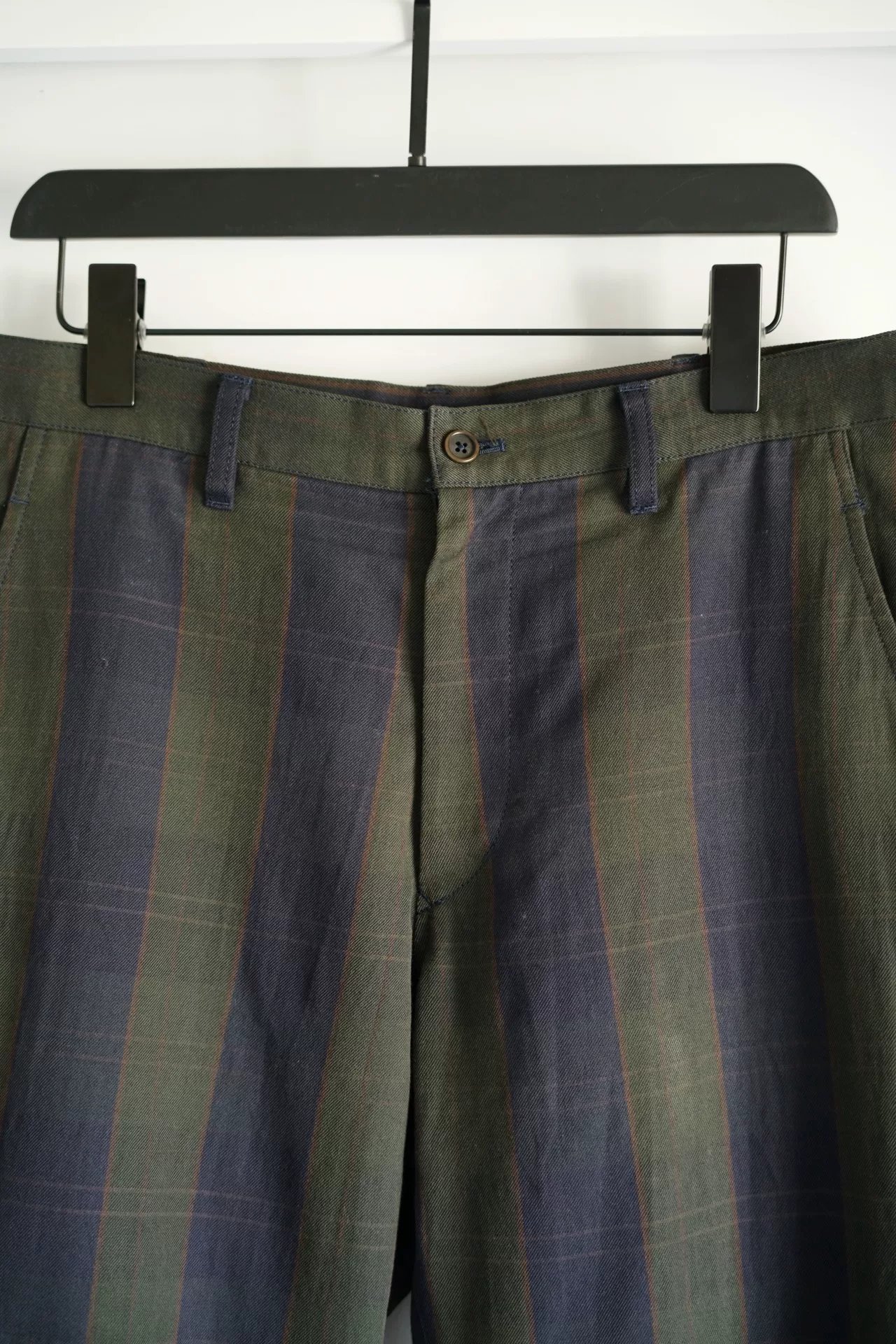 Yohji Yamamoto 2012 AW Check Wool Trousers — detail